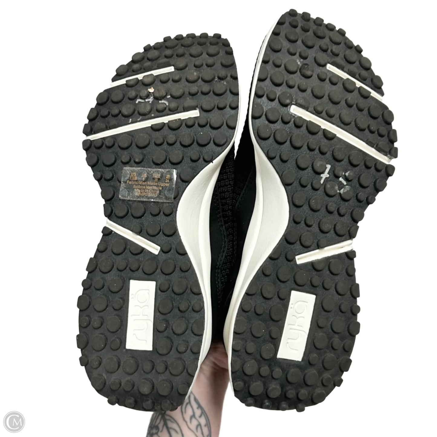 Shoes Athletic By Ryka In Black & White, Size: 7.5