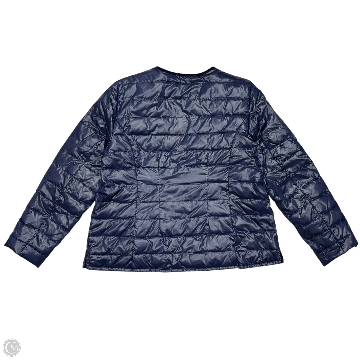Jacket Puffer & Quilted By Talbots In Navy, Size: Xl