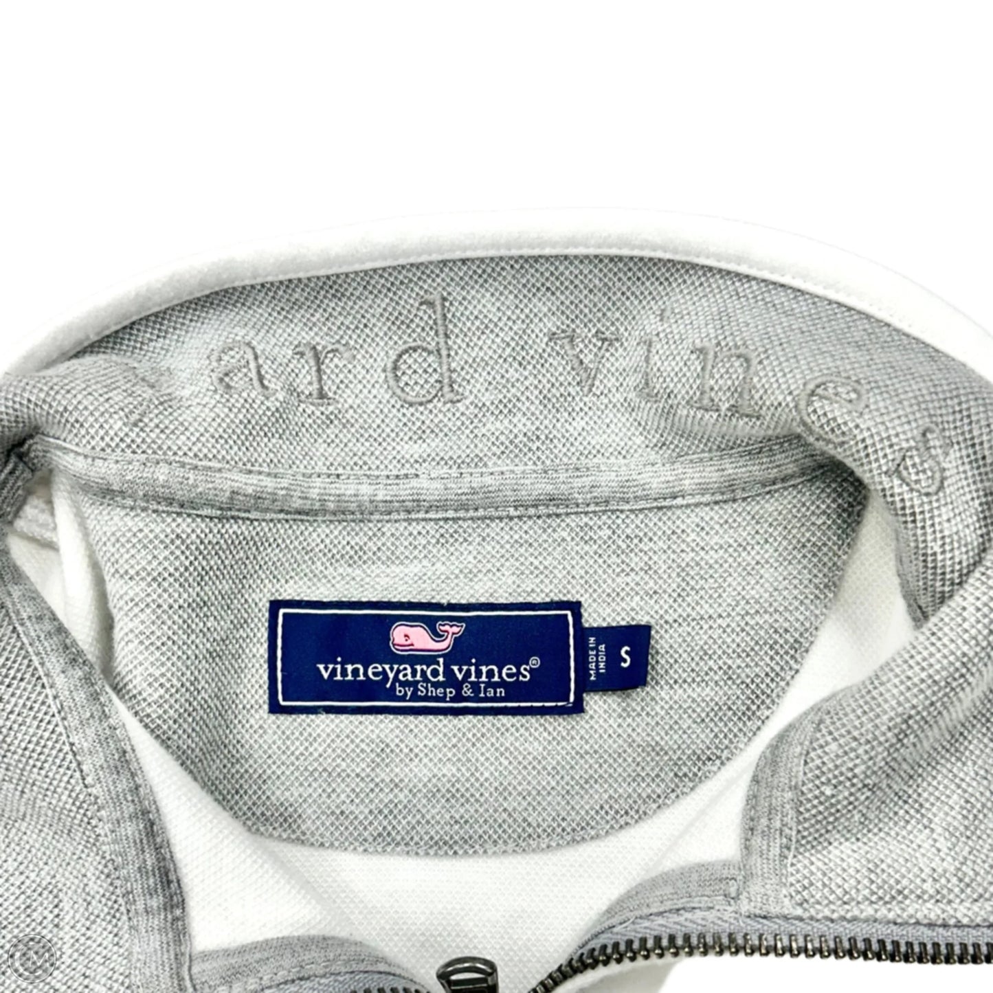 Sweatshirt Collar By Vineyard Vines In White, Size: S