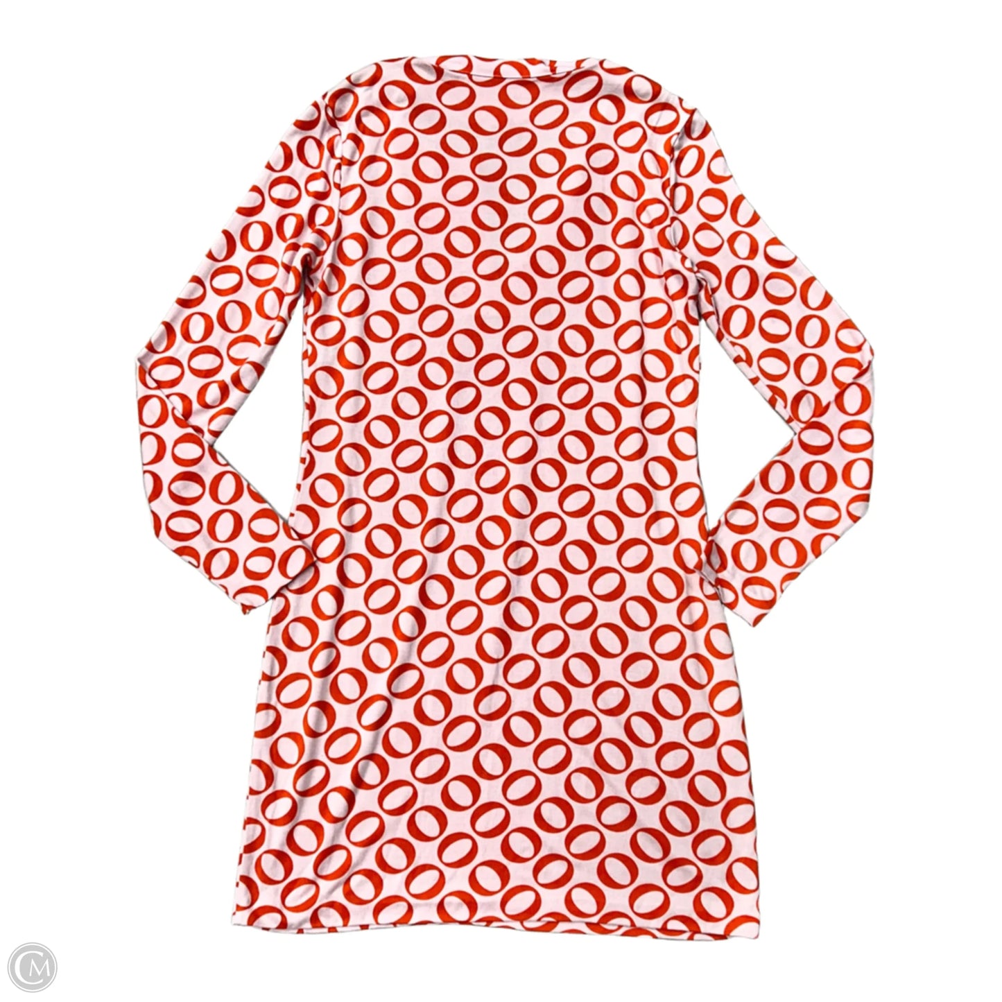 Dress Designer By Diane Von Furstenberg In Orange & Pink, Size: M