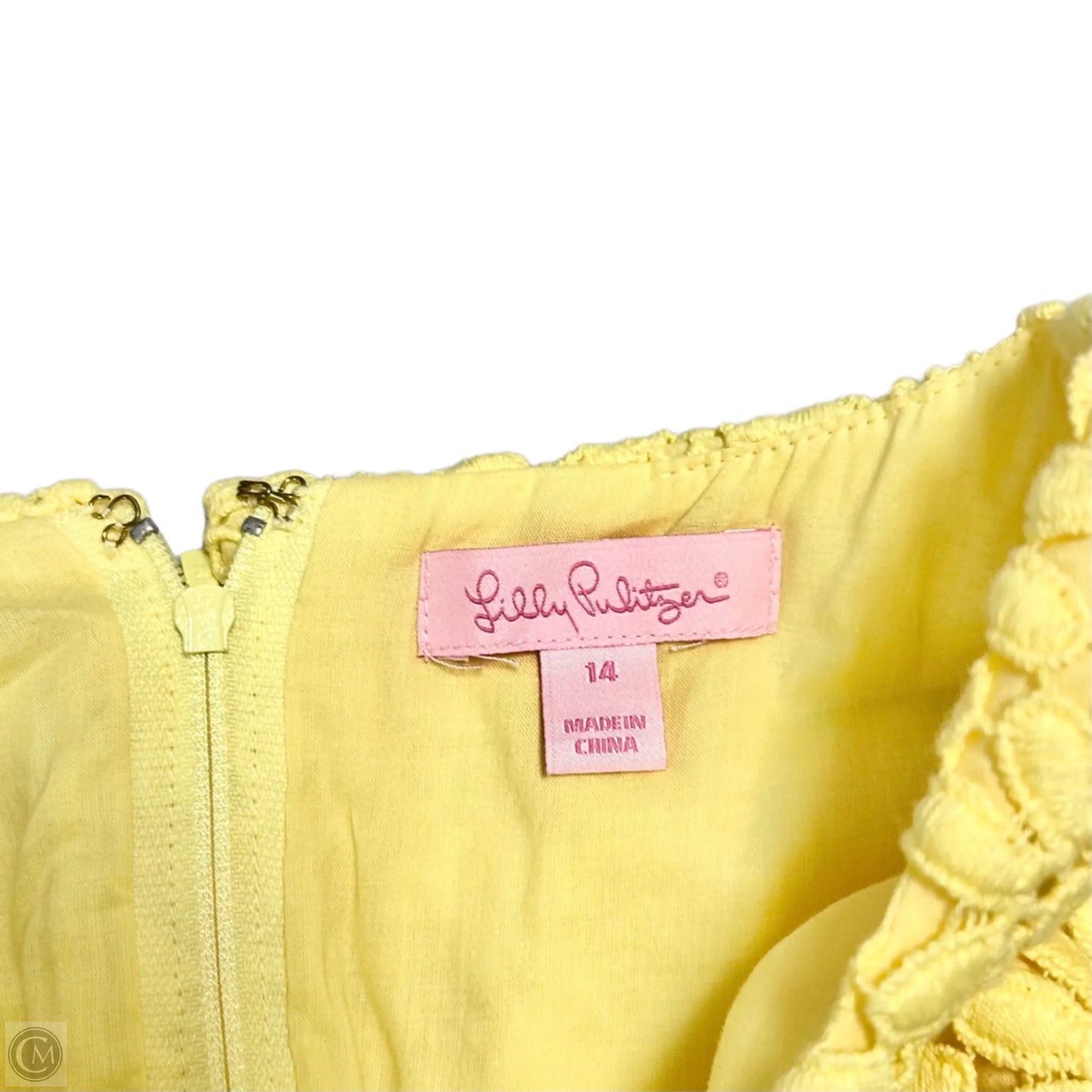 Dress Designer By Lilly Pulitzer In Yellow, Size: Xl