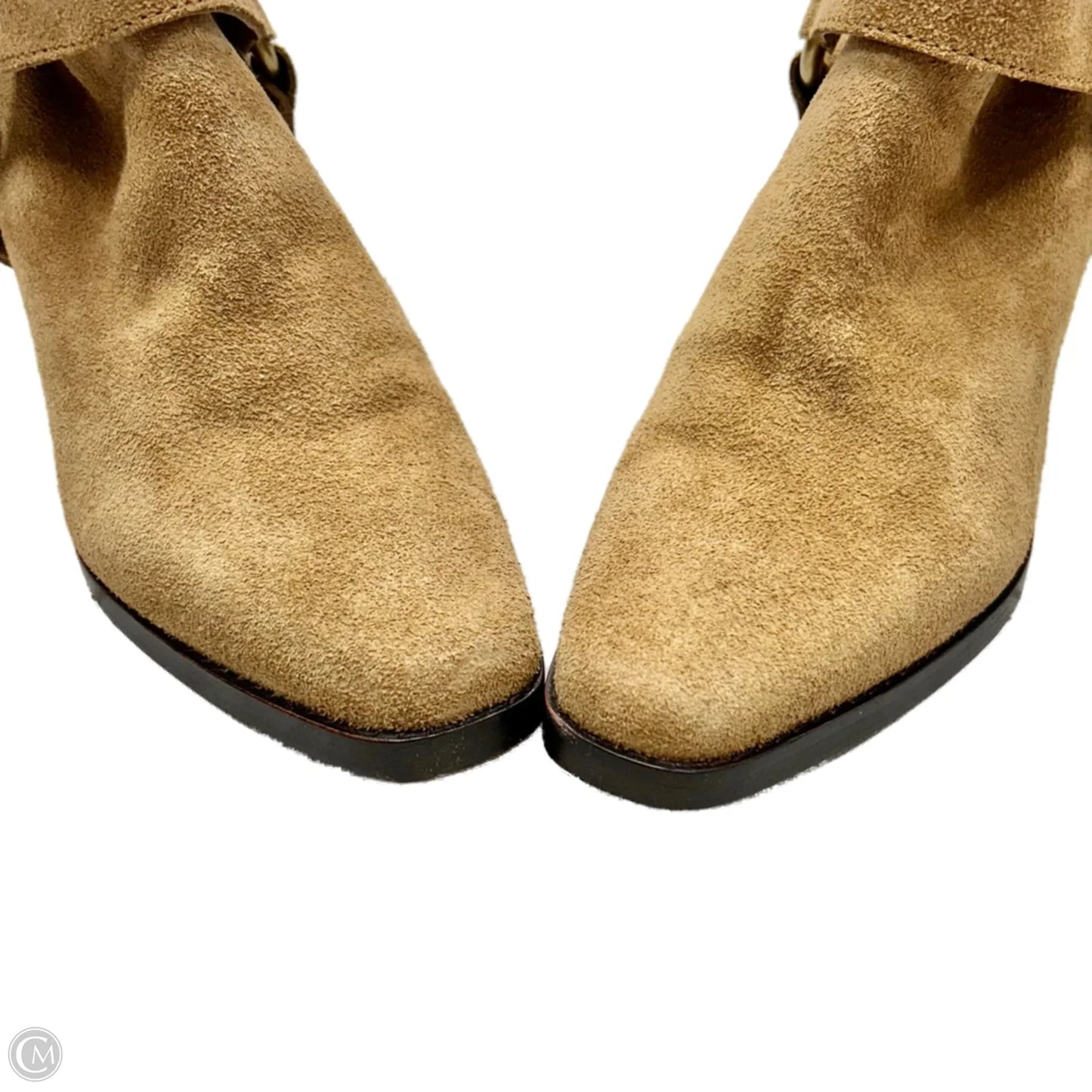 Boots Ankle Heels By Paige In Tan, Size: 6.5