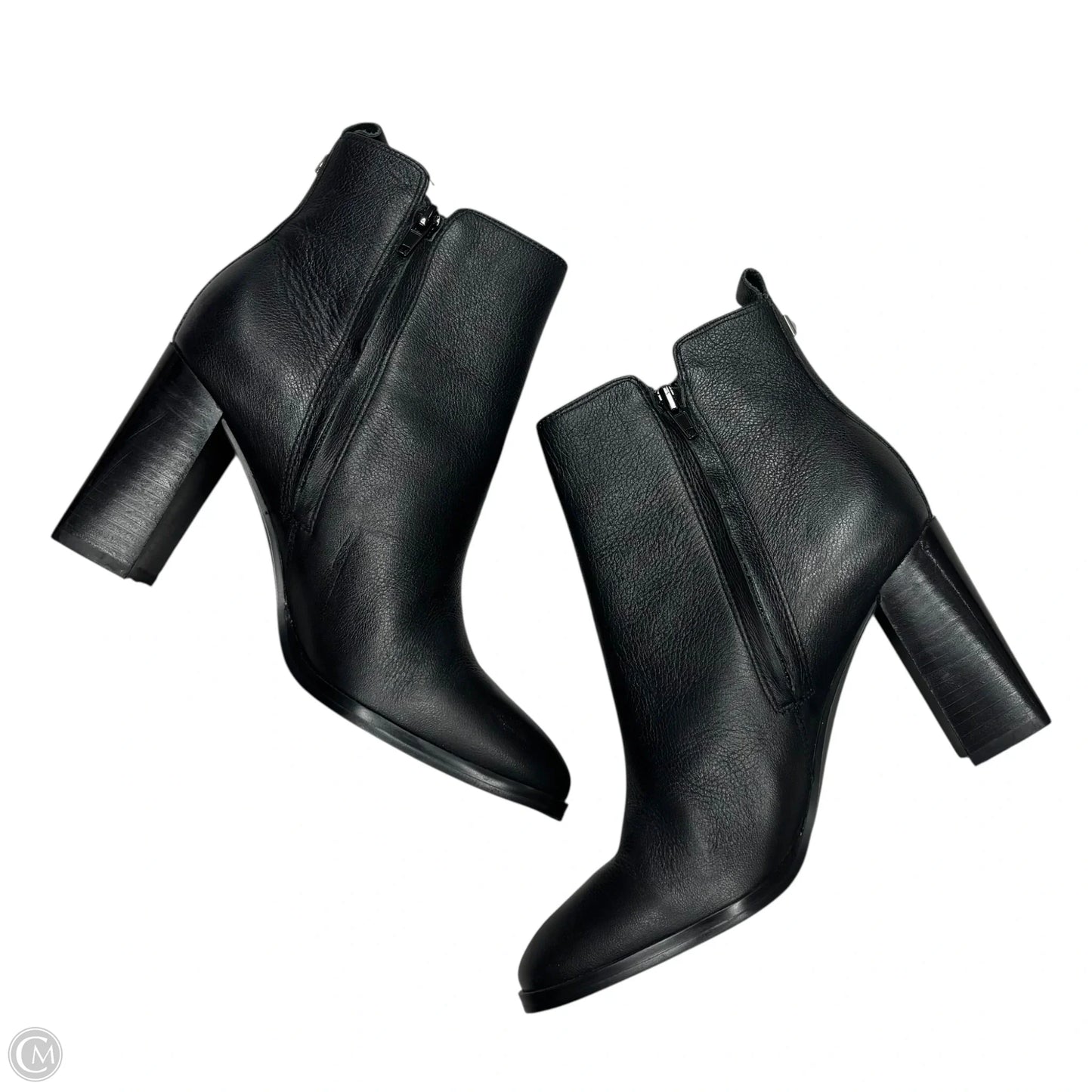 Boots Ankle Heels By Nine West In Black, Size: 7