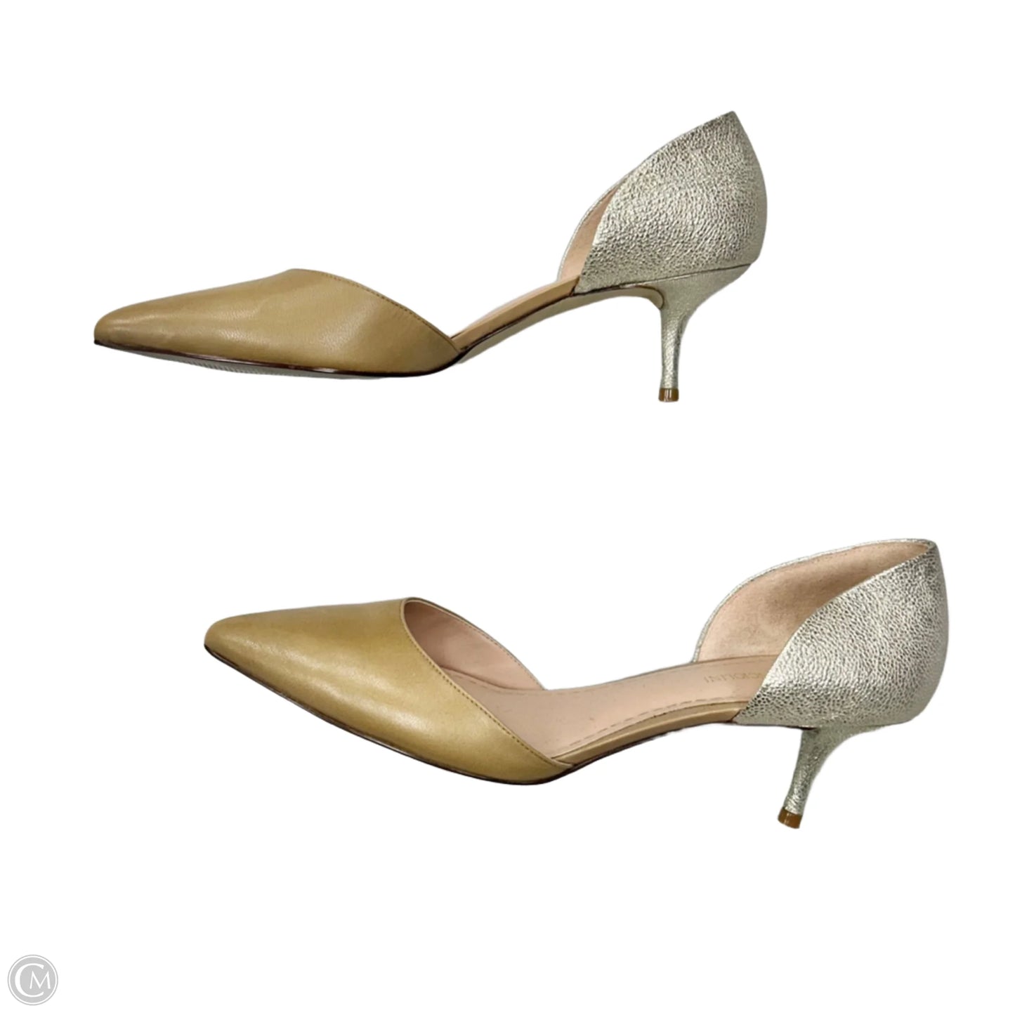 Shoes Heels Kitten By Enzo Angiolini In Gold, Size: 11