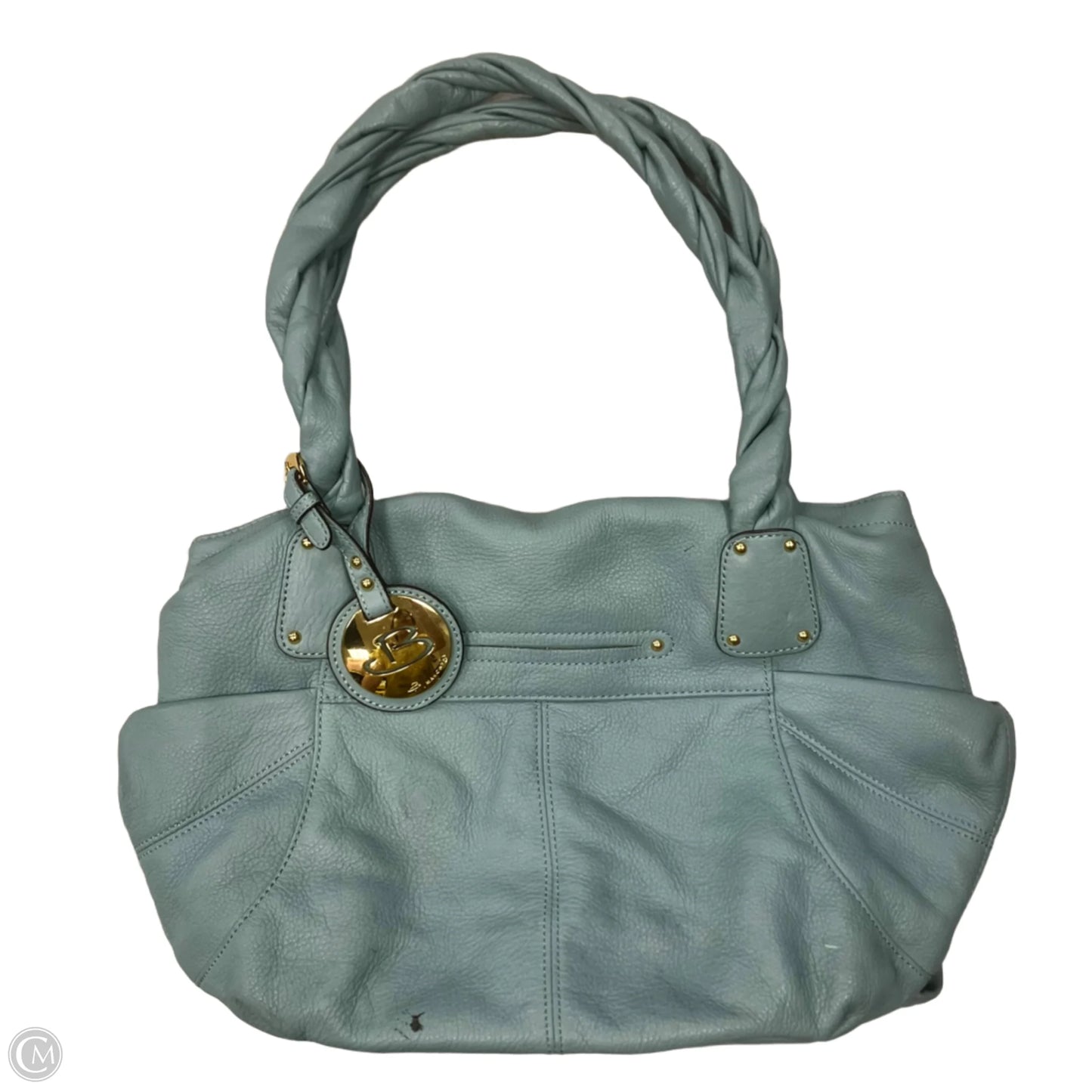 Handbag Leather By B. Makowsky, Size: Medium