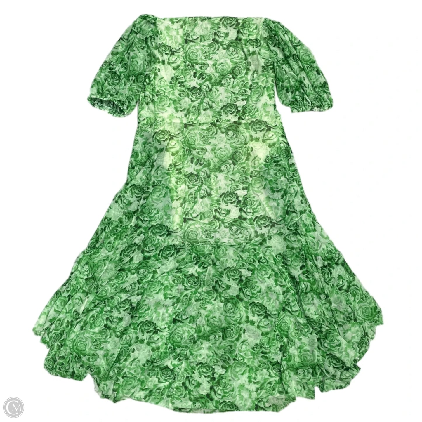 Dress Casual Midi By Ganni In Green, Size: S