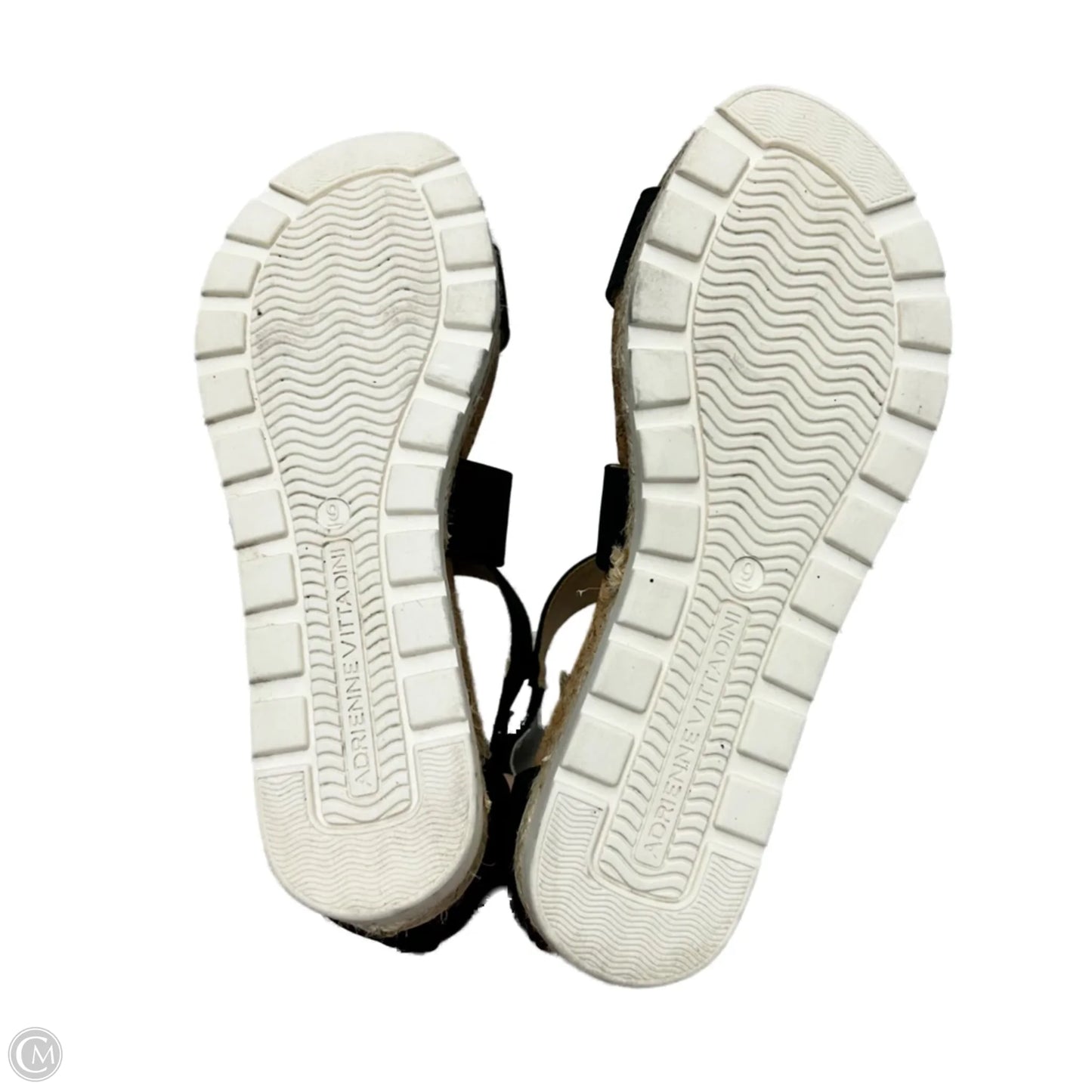 Sandals Heels Platform By Adrienne Vittadini In Black, Size: 9