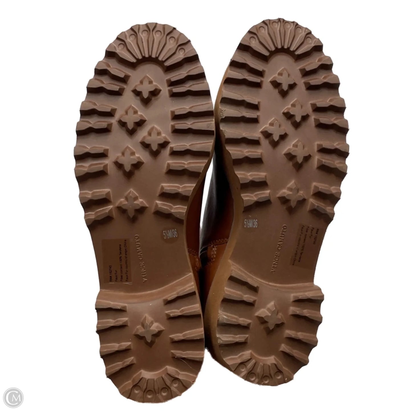 Boots Ankle Heels By Vince Camuto In Brown, Size: 5.5