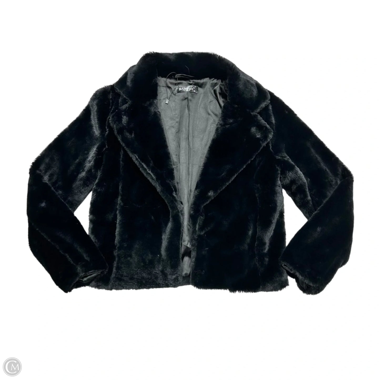 Jacket Faux Fur & Sherpa By Allegra K In Black, Size: Xs