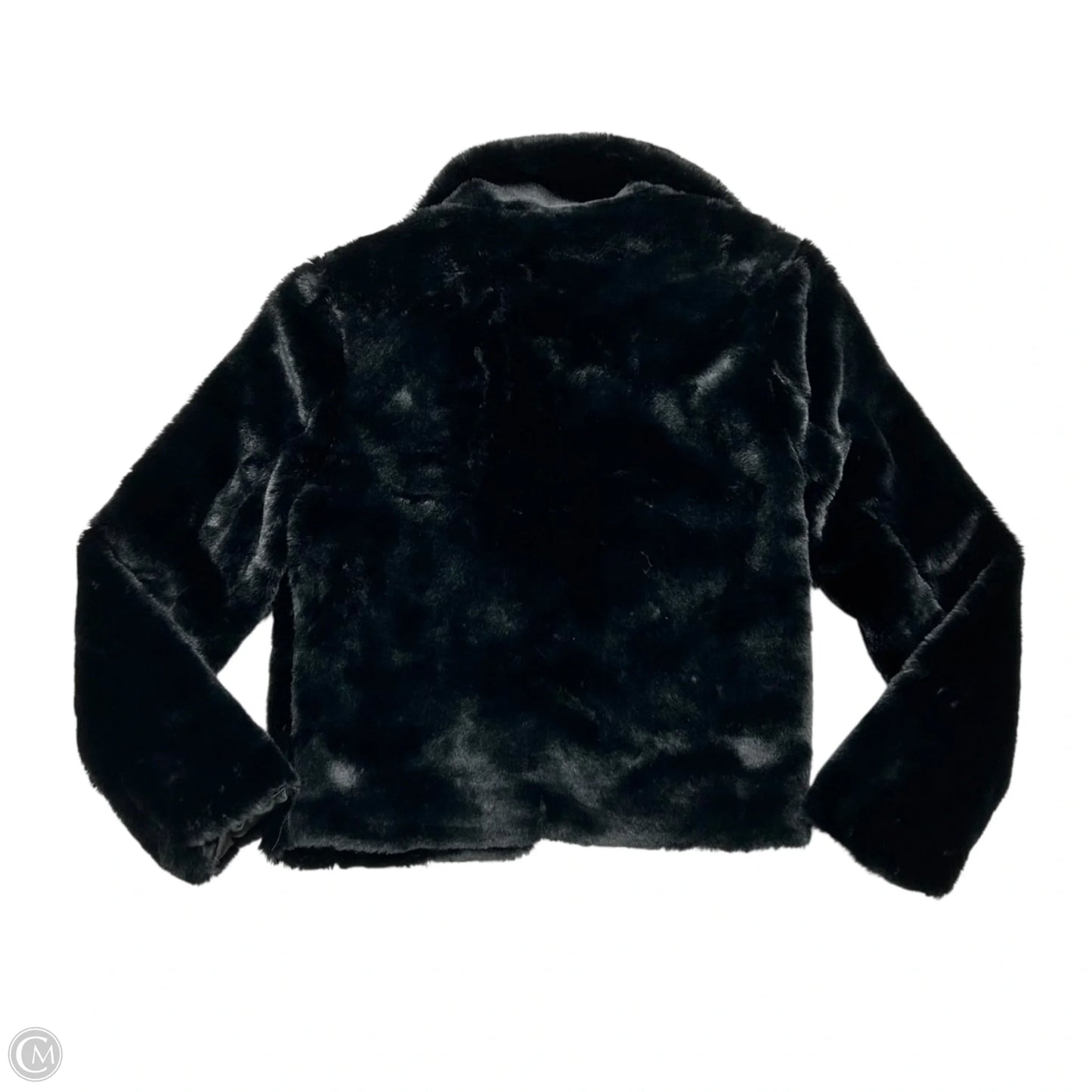 Jacket Faux Fur & Sherpa By Allegra K In Black, Size: Xs