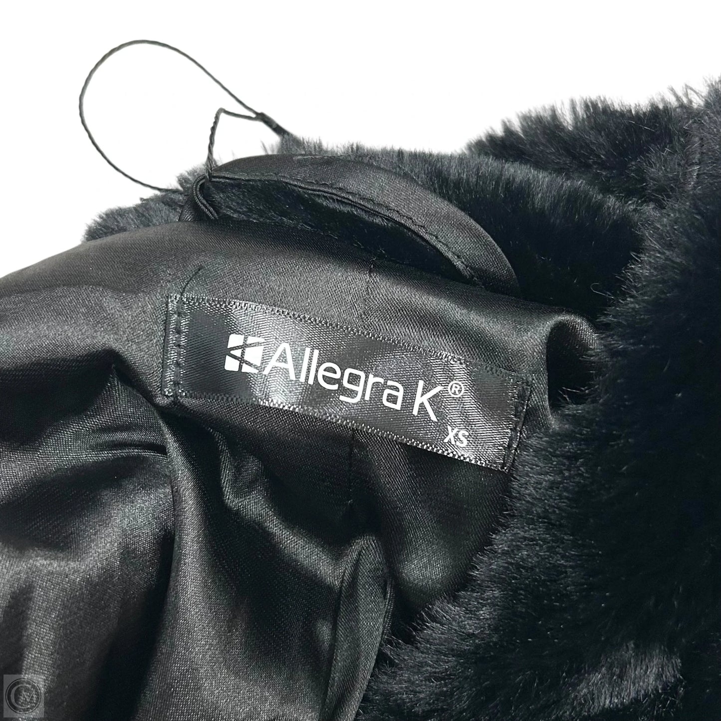 Jacket Faux Fur & Sherpa By Allegra K In Black, Size: Xs