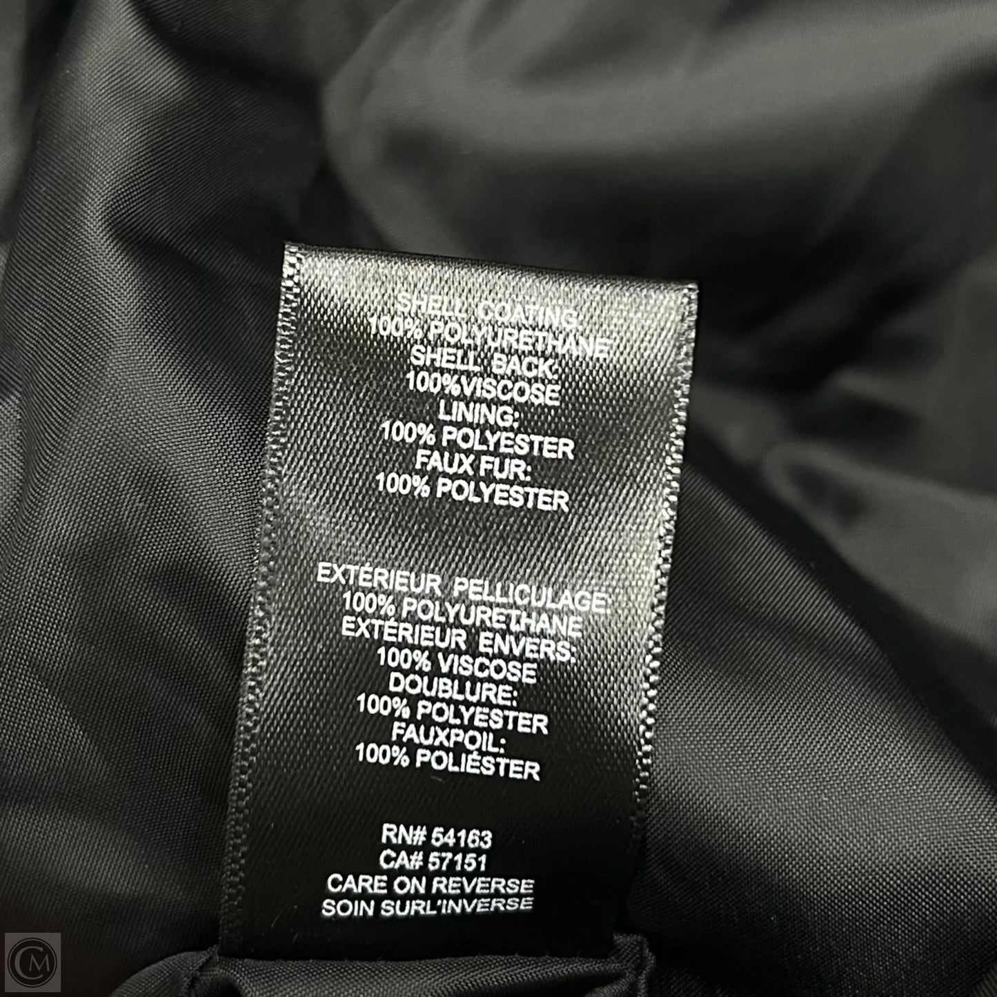 Coat Other By Kenneth Cole In Black, Size: Xs
