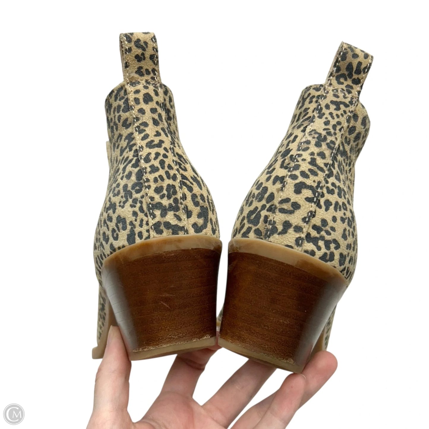 Boots Ankle Heels By Dolce Vita In Leopard Print, Size: 7