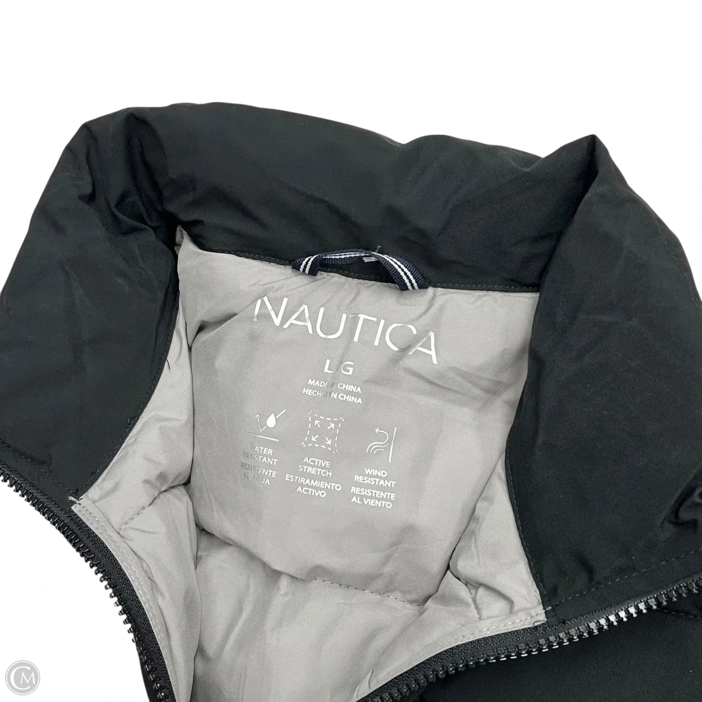 Coat Puffer & Quilted By Nautica In Black, Size: L