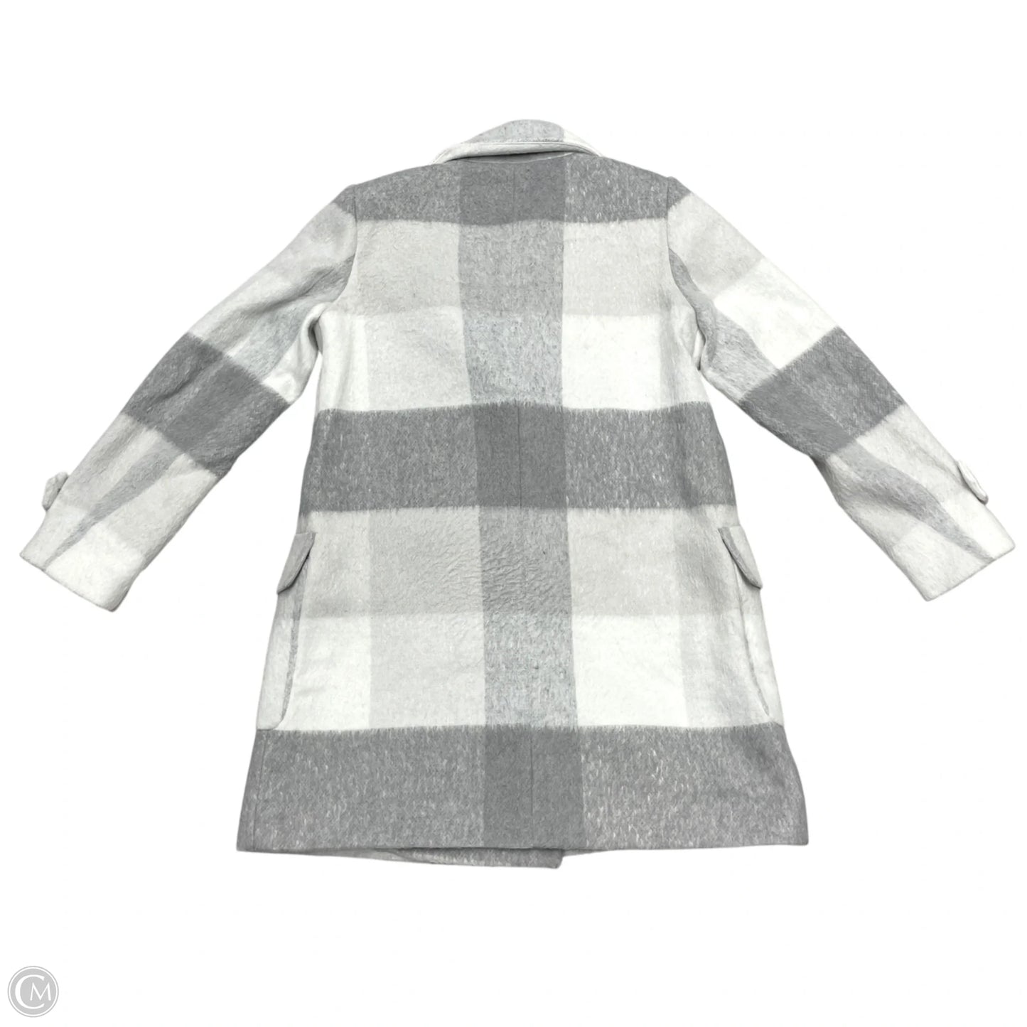 Coat Peacoat By Ann Taylor In Plaid Pattern, Size: S