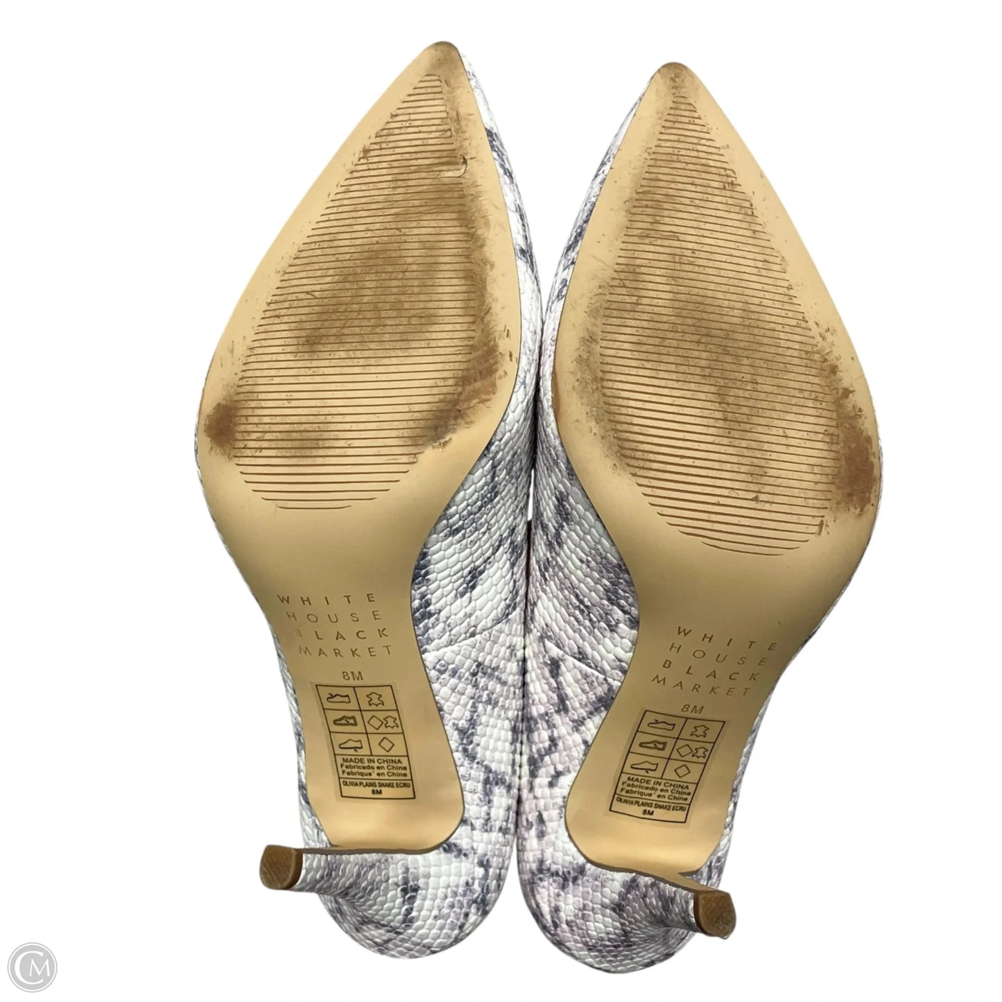Shoes Heels Stiletto By White House Black Market In Snakeskin Print, Size: 8