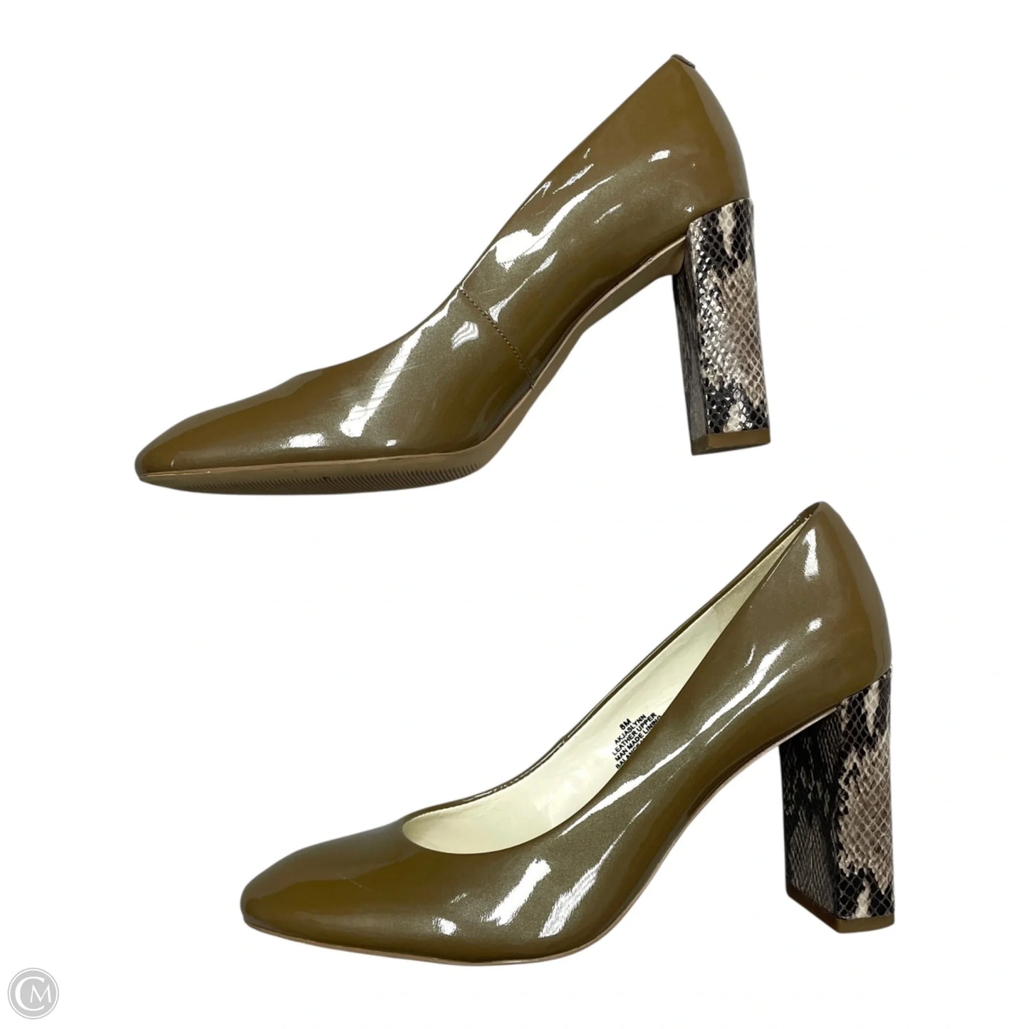 Shoes Heels Block By Anne Klein In Snakeskin Print, Size: 8