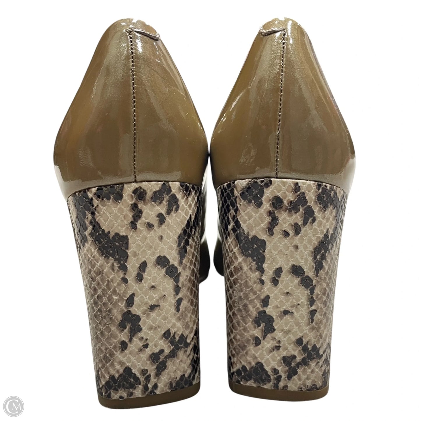 Shoes Heels Block By Anne Klein In Snakeskin Print, Size: 8