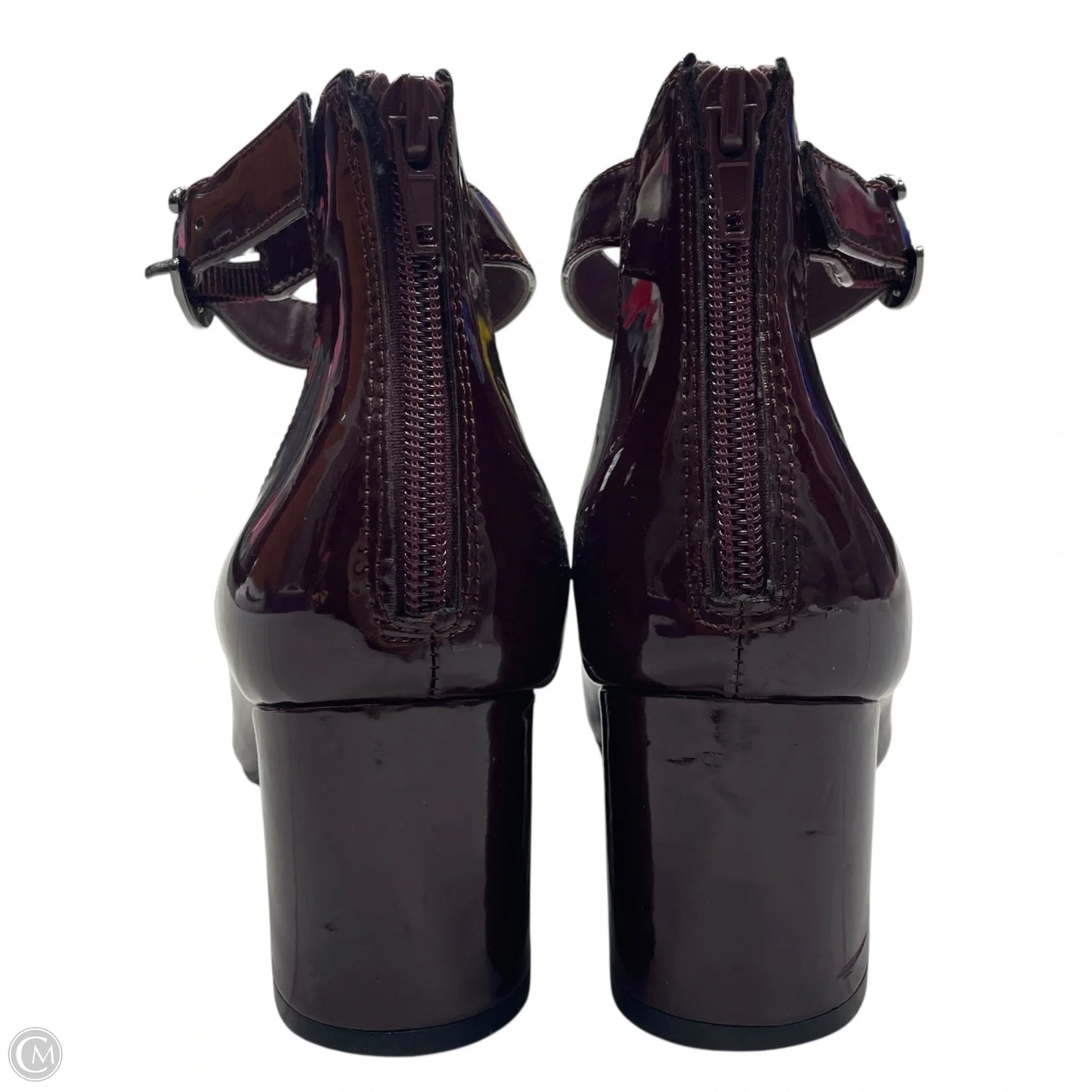 Shoes Heels Block By Alfani In Maroon, Size: 8