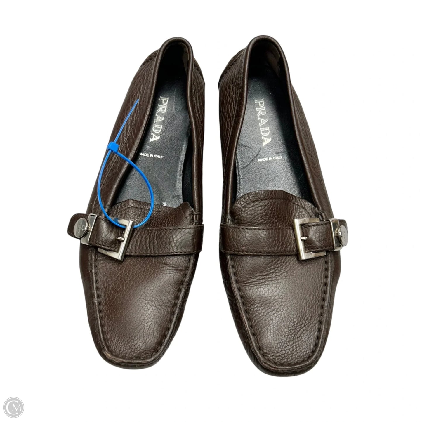 Shoes Luxury Designer By Prada In Brown, Size: 8.5