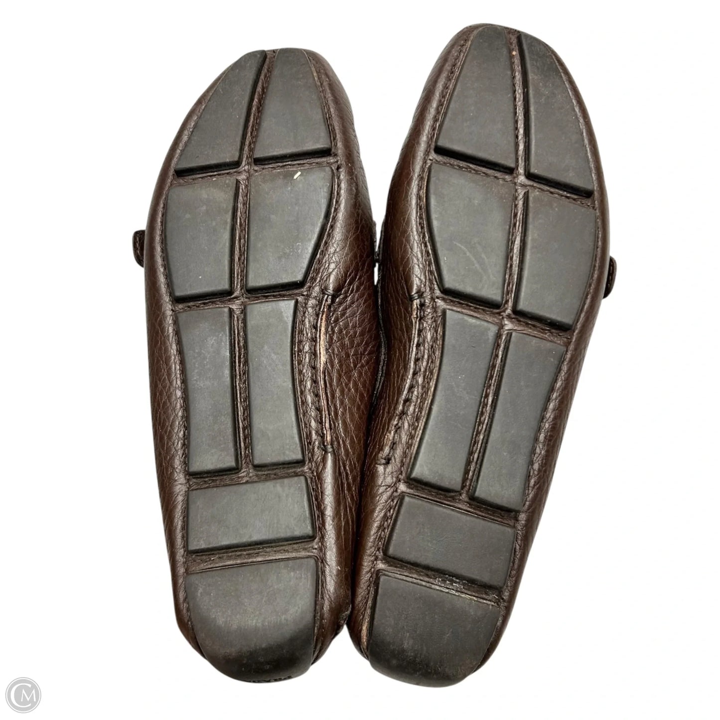 Shoes Luxury Designer By Prada In Brown, Size: 8.5