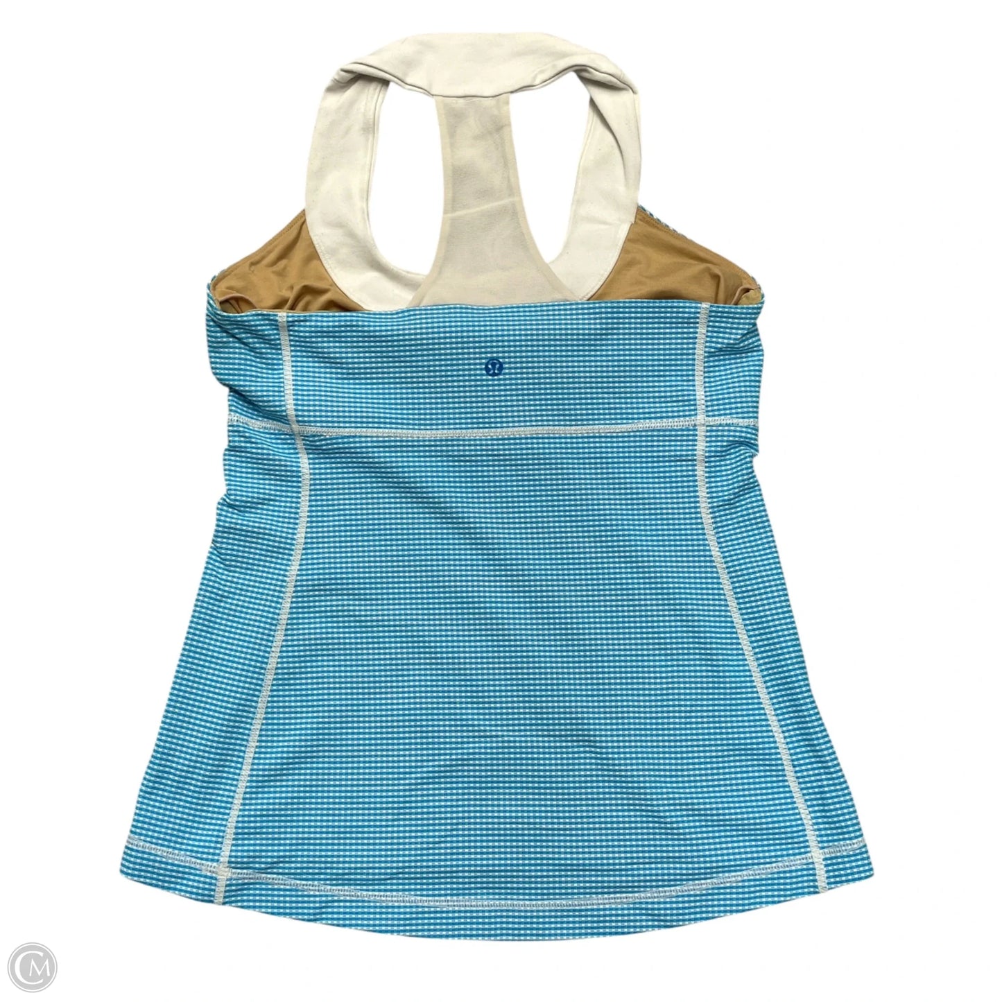 Athletic Tank Top By Lululemon In Blue & White, Size: M