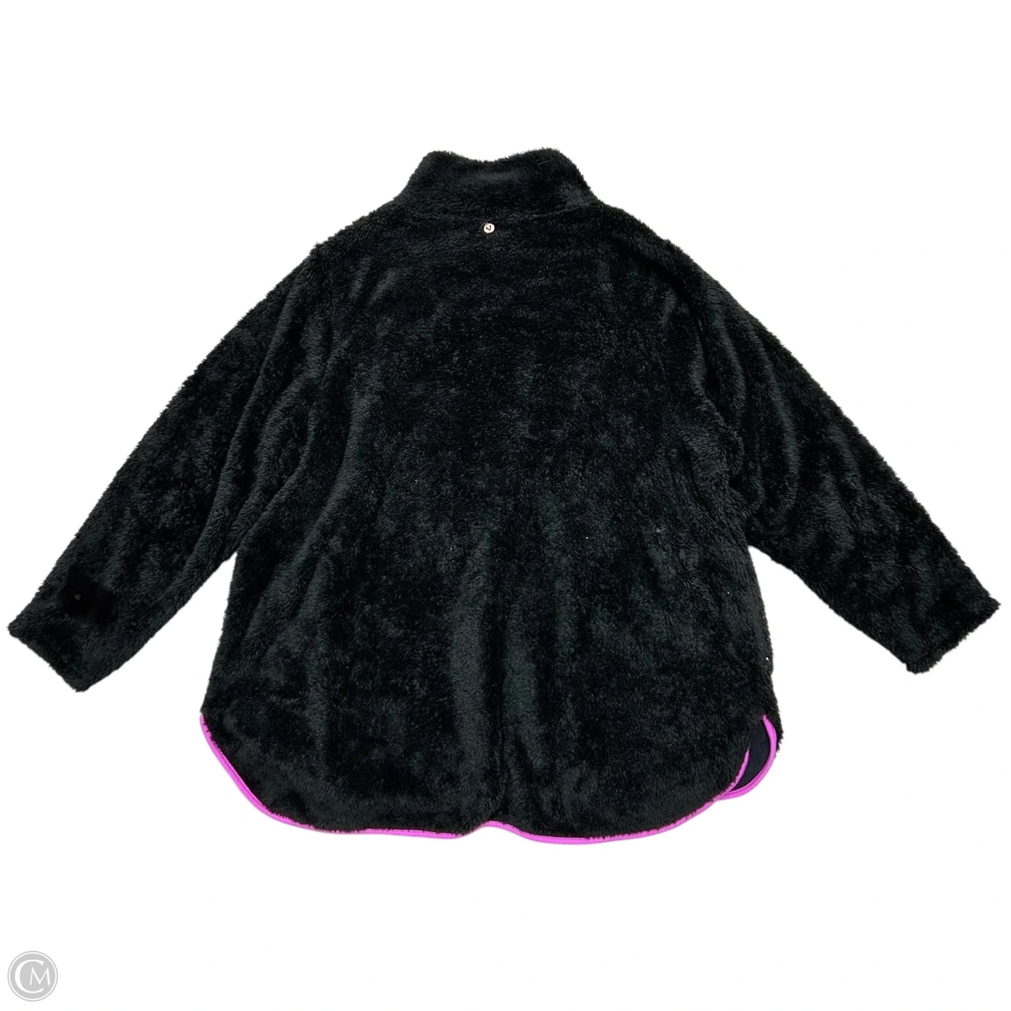 Sweatshirt Crewneck By Livi Active In Black & Purple, Size: 2x