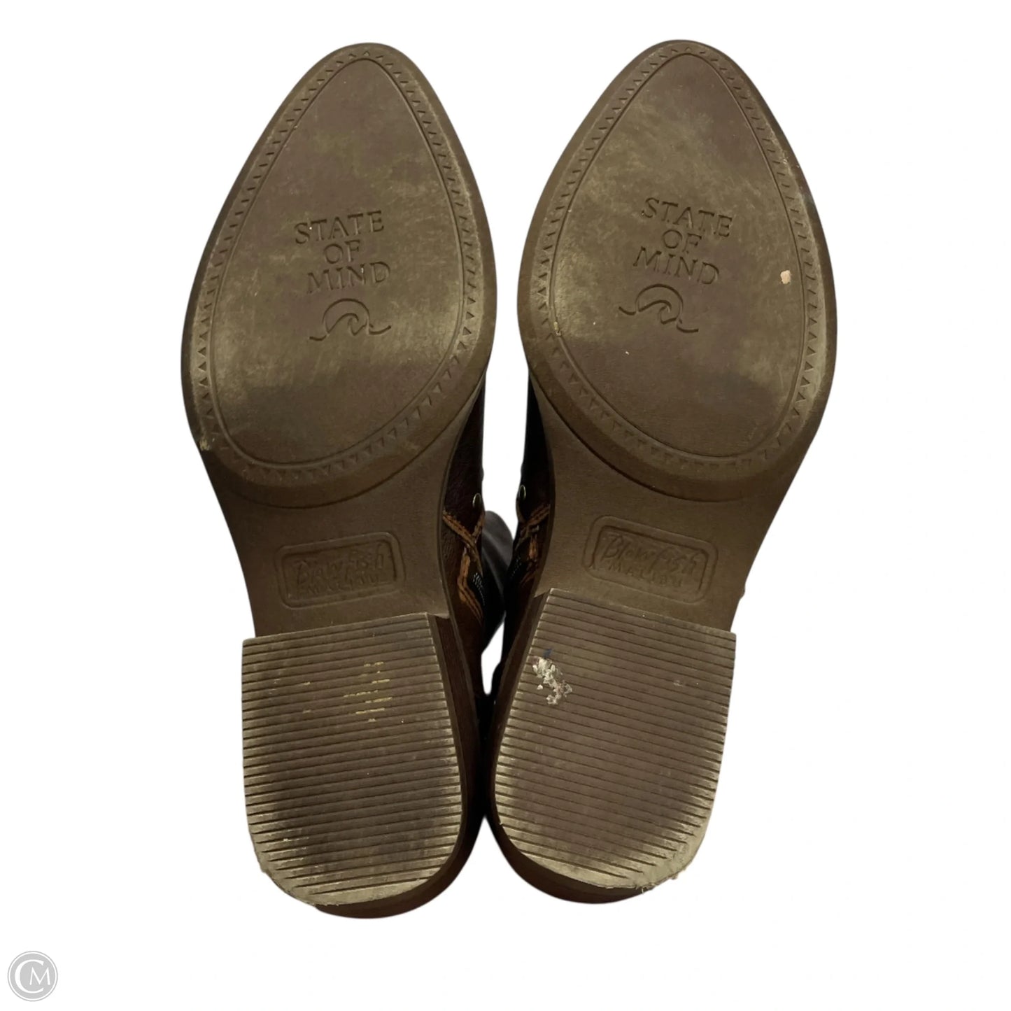 Boots Ankle Heels By Blowfish In Brown, Size: 9