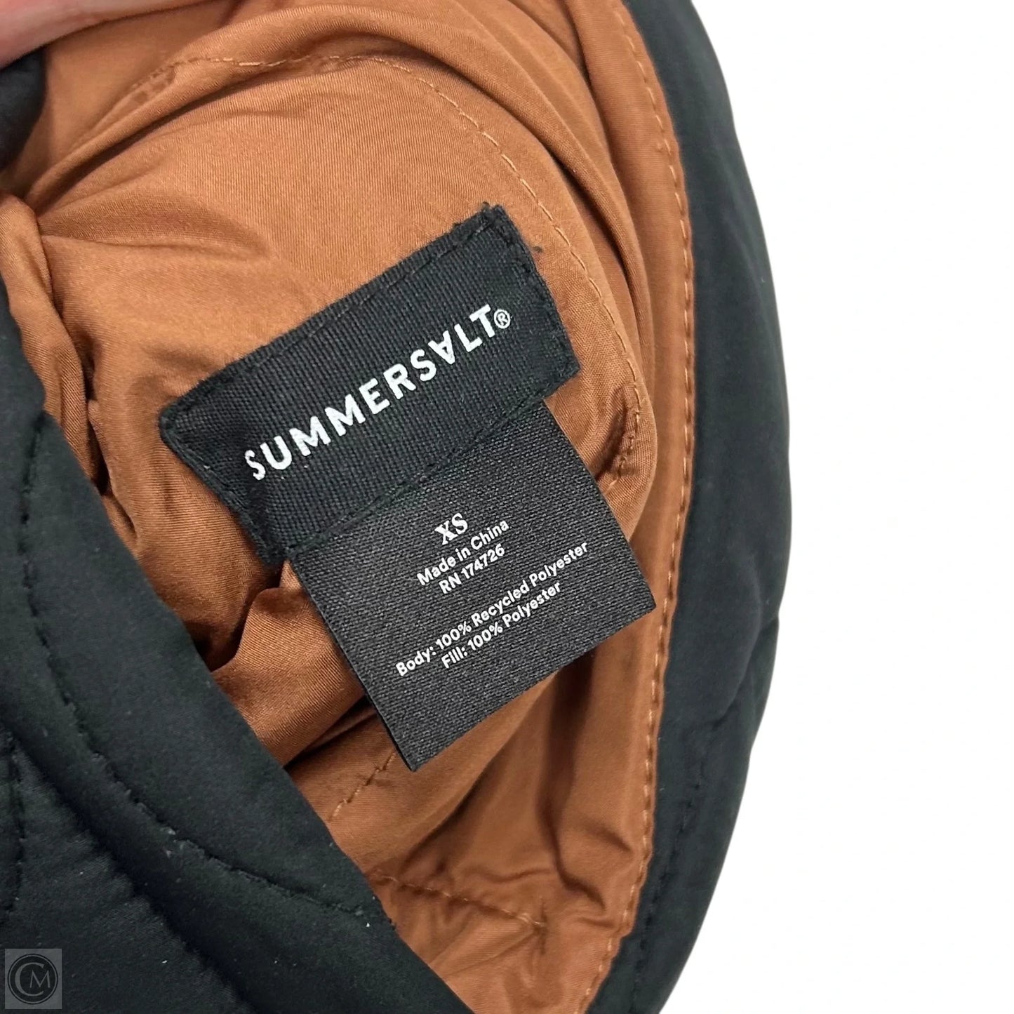 Jacket Puffer & Quilted By Summersalt In Black & Brown, Size: Xs