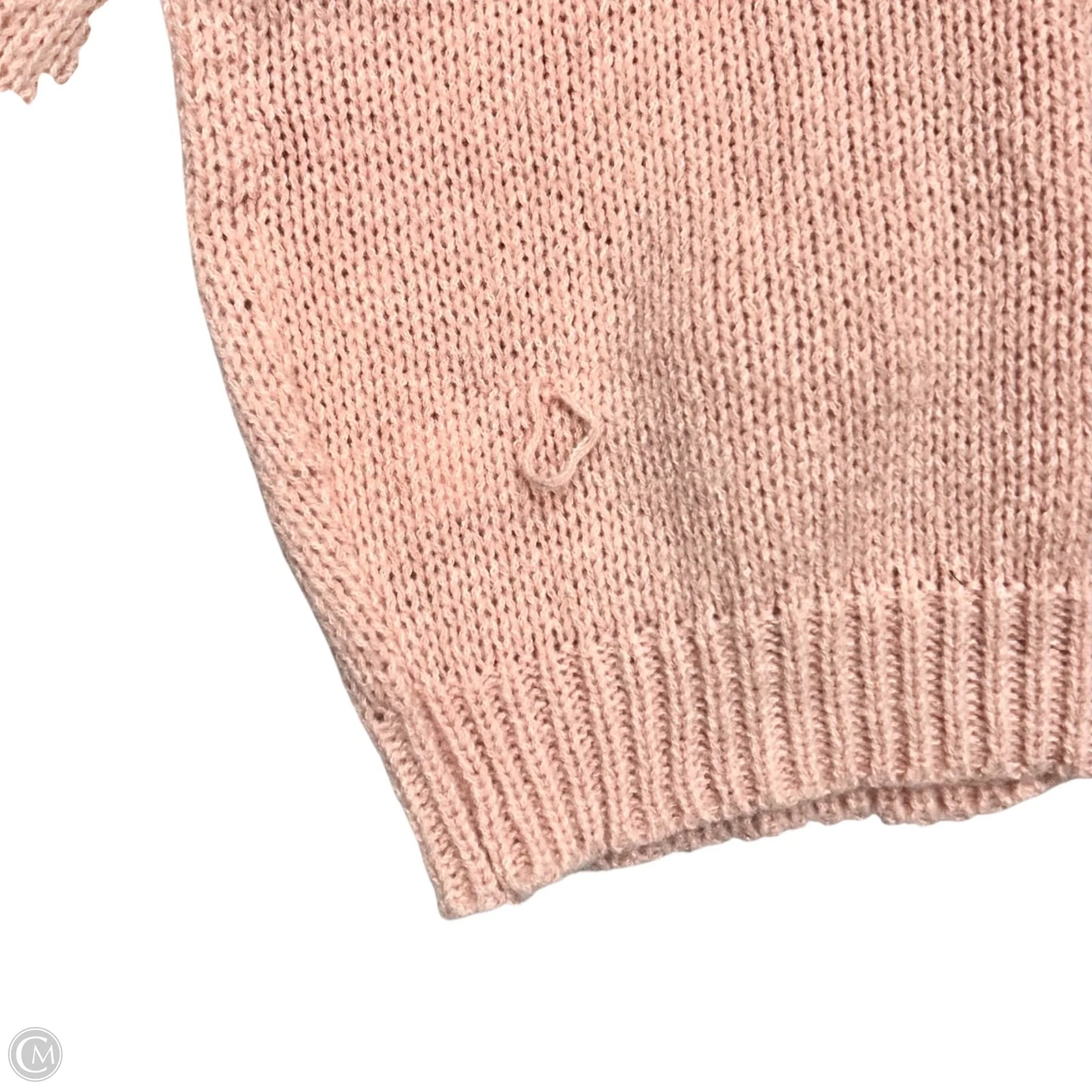 Sweater Cardigan By Luna Ivy In Pink, Size: M