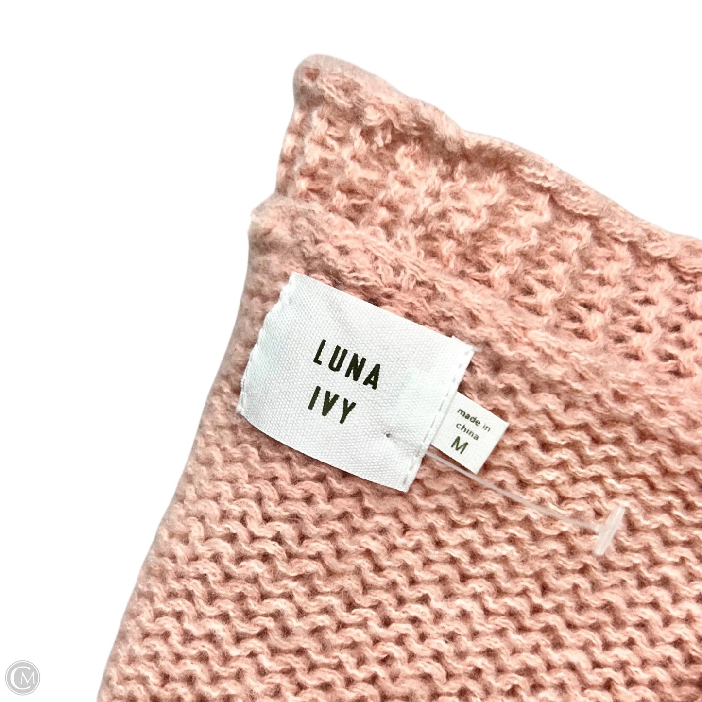 Sweater Cardigan By Luna Ivy In Pink, Size: M