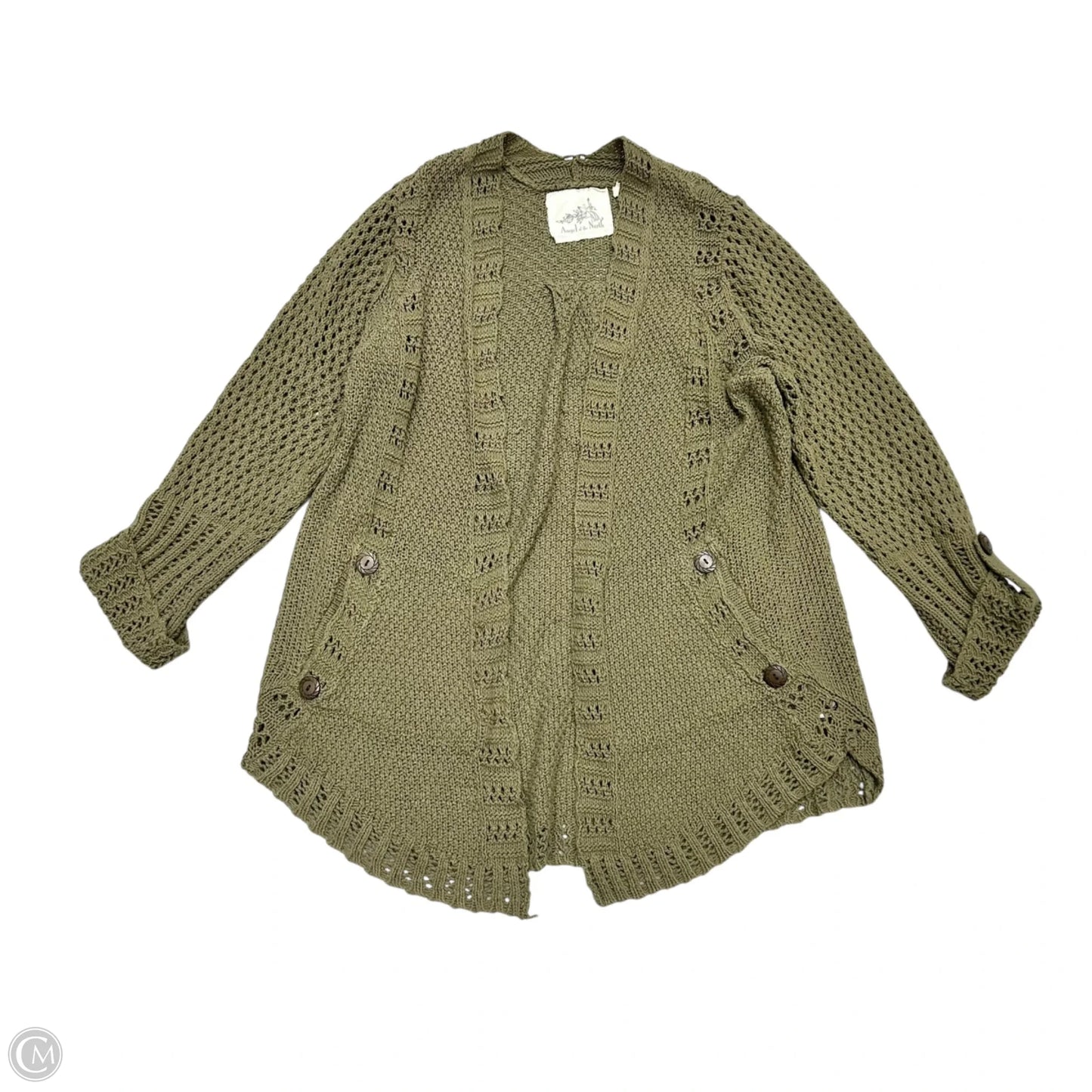 Sweater Cardigan By Angel Of The North In Green, Size: S
