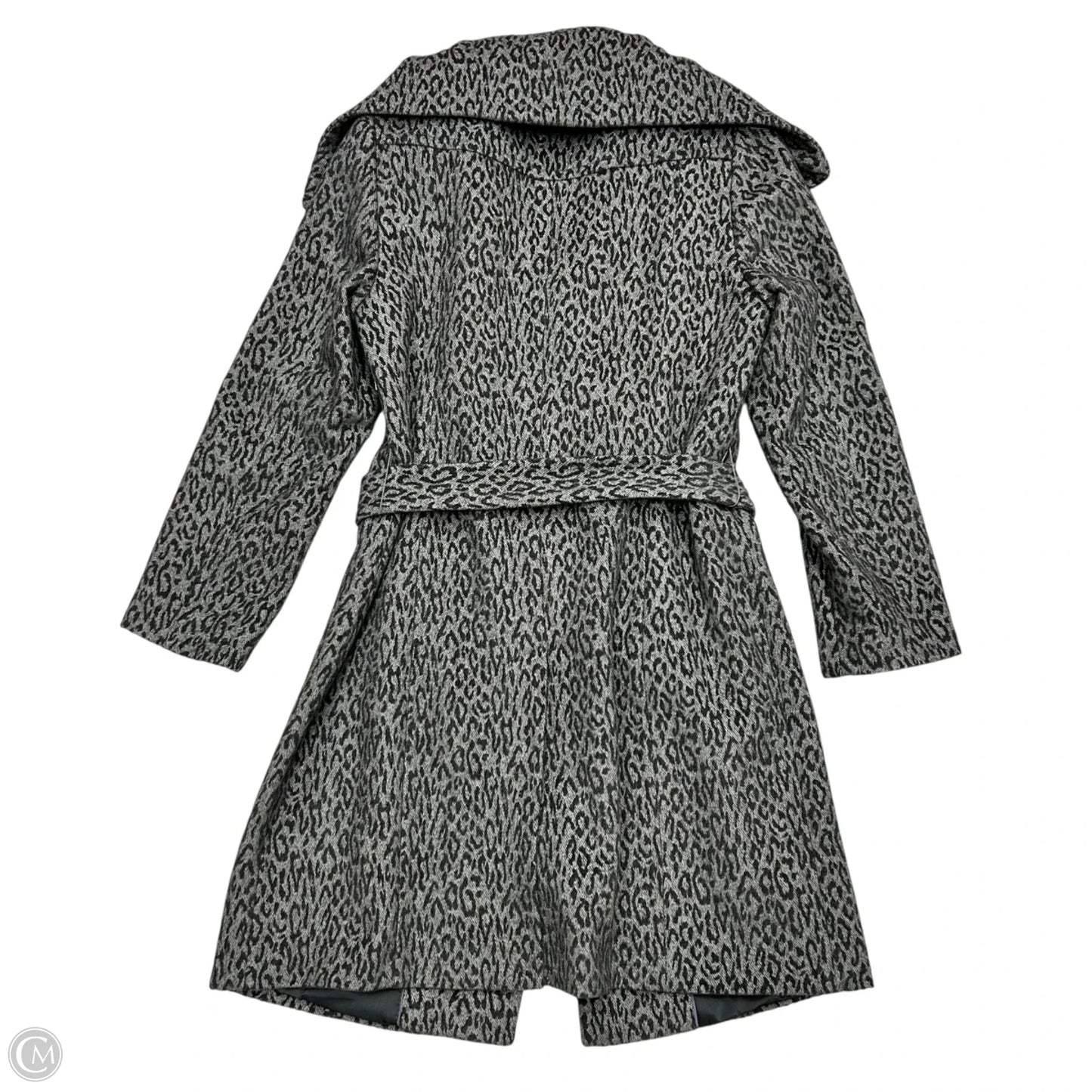 Coat Peacoat By Calvin Klein In Leopard Print, Size: L