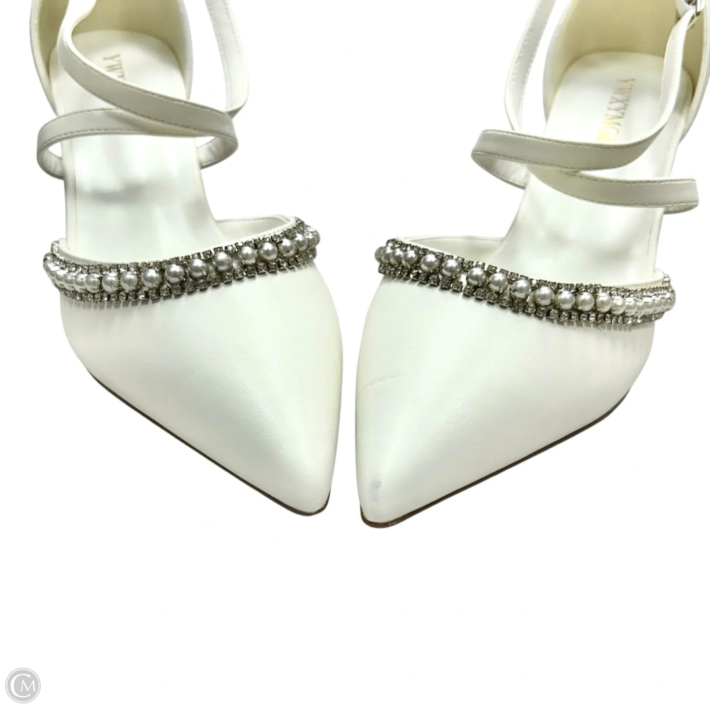 Shoes Heels Block By Ywxymge In White, Size: 8.5