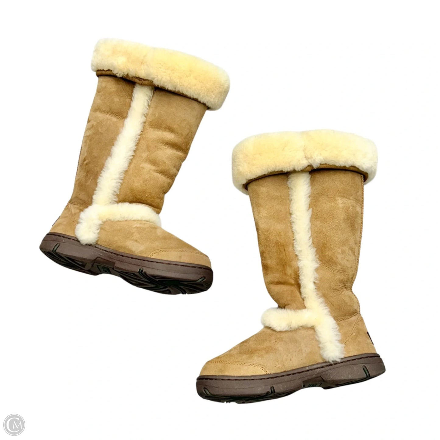 Boots Designer By Ugg In Tan, Size: 7