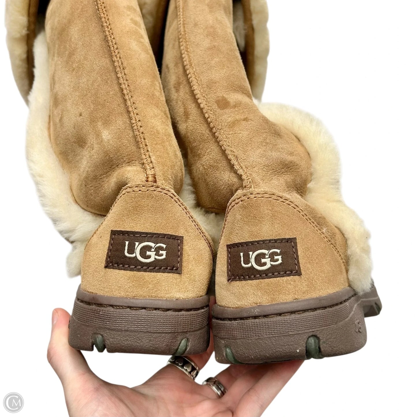 Boots Designer By Ugg In Tan, Size: 7