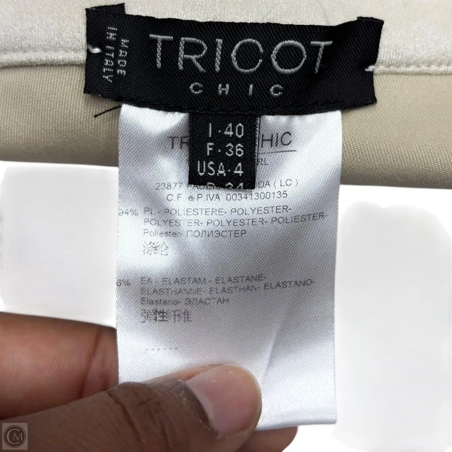 Pants Leggings By Tricot Chic In Cream, Size: 4