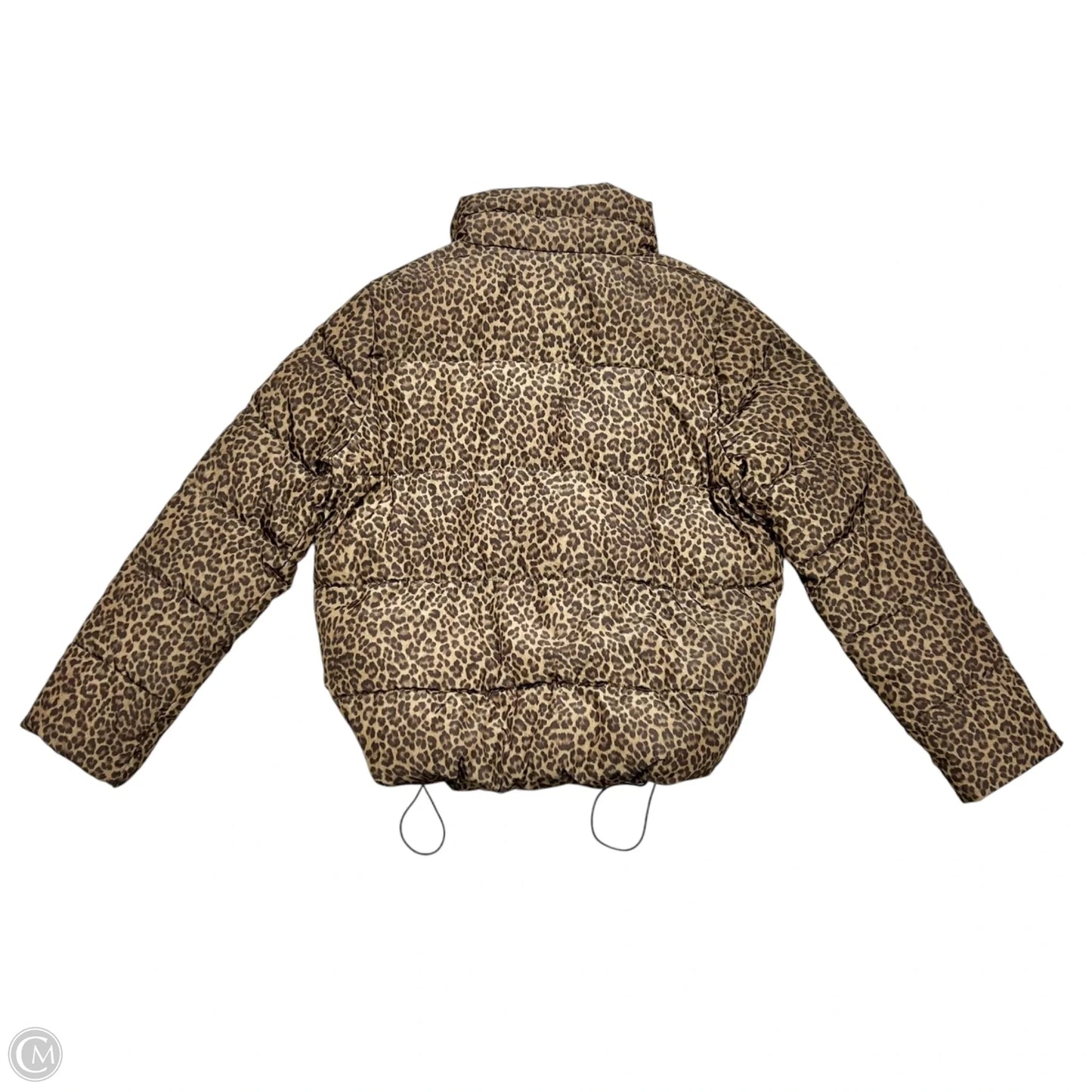 Jacket Puffer & Quilted By Michael By Michael Kors In Leopard Print, Size: L