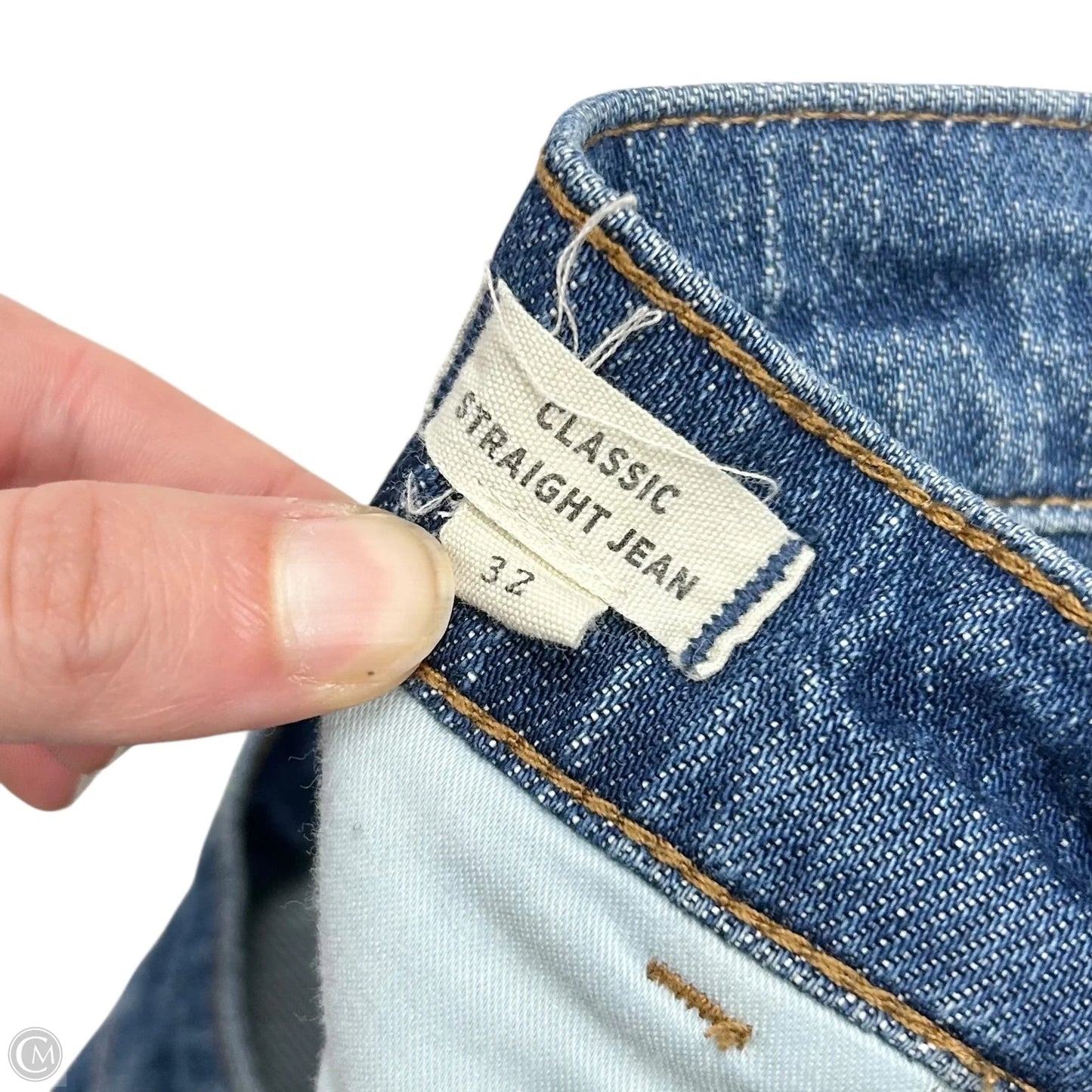 Jeans Cropped By Madewell In Blue Denim, Size: 14