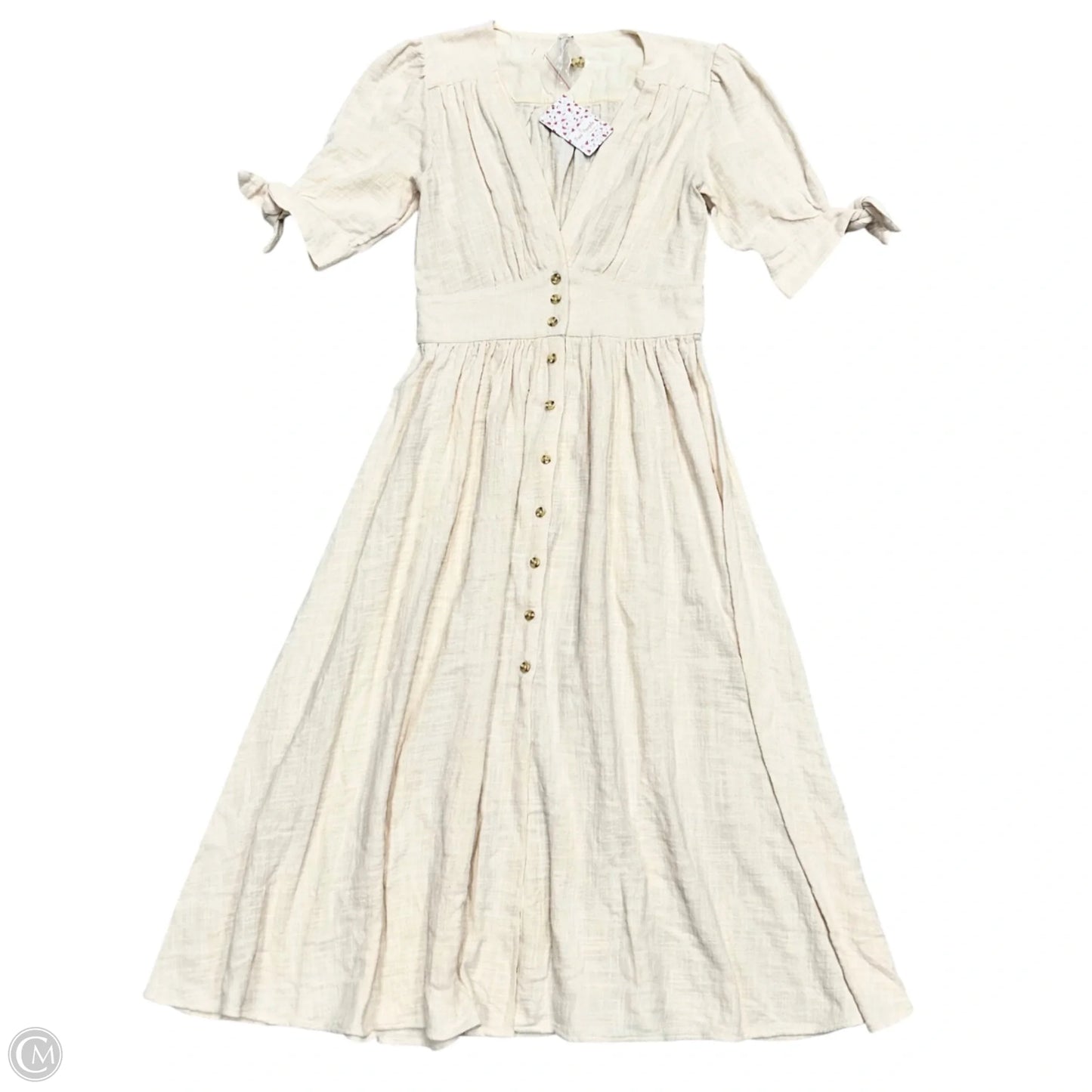Dress Casual Midi By Free People In Cream, Size: S