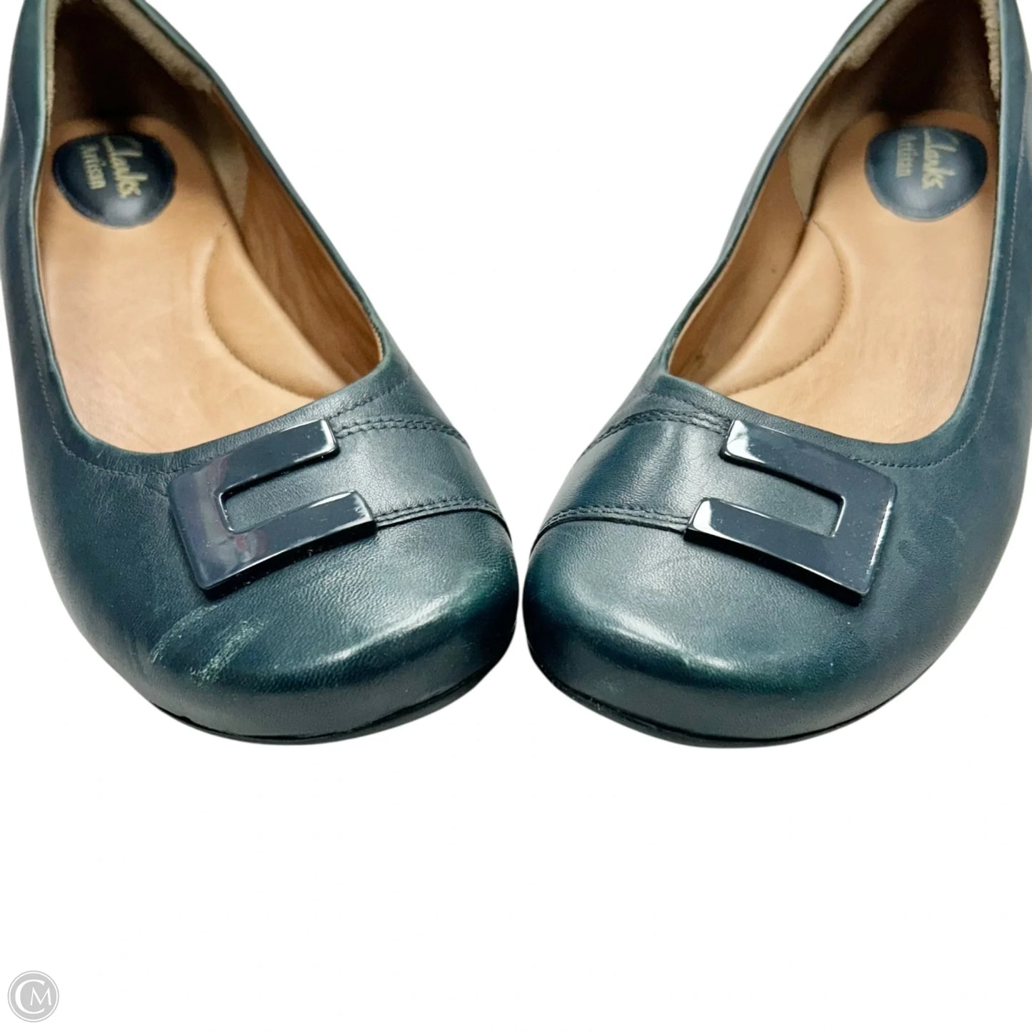 Shoes Flats By Clarks In Teal, Size: 8.5
