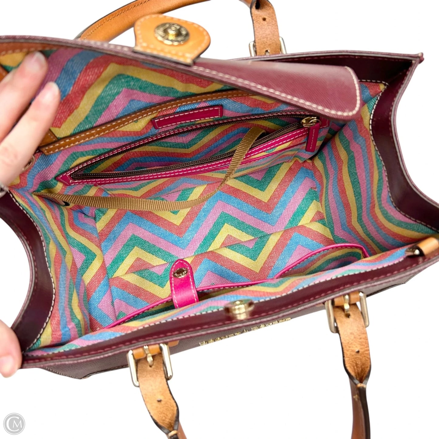 Handbag Designer By Dooney And Bourke, Size: Large