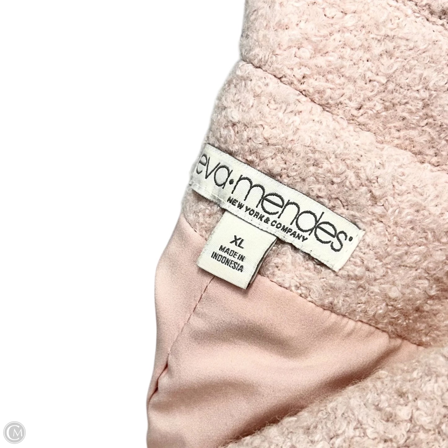 Coat Peacoat By Eva Mendes In Pink, Size: Xl