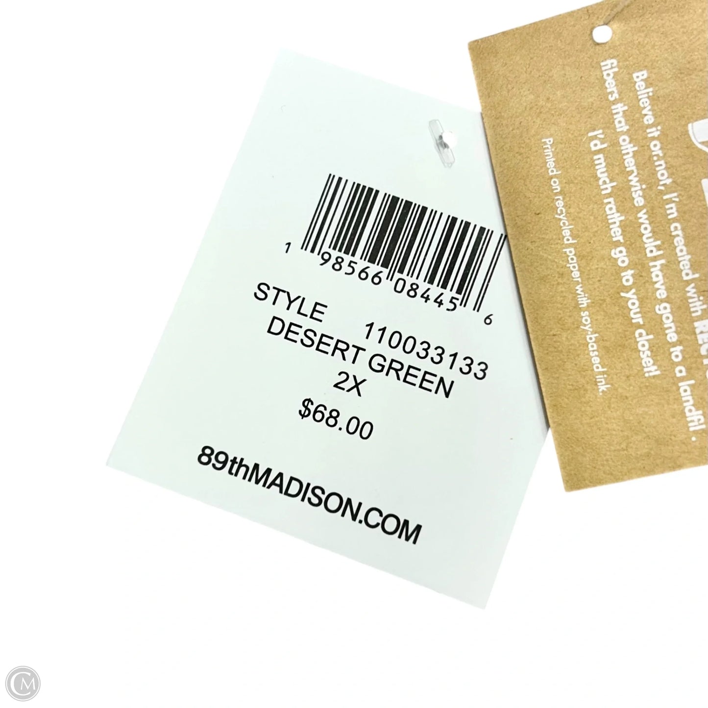 Cardigan By 89th And Madison In Green, Size: 2x