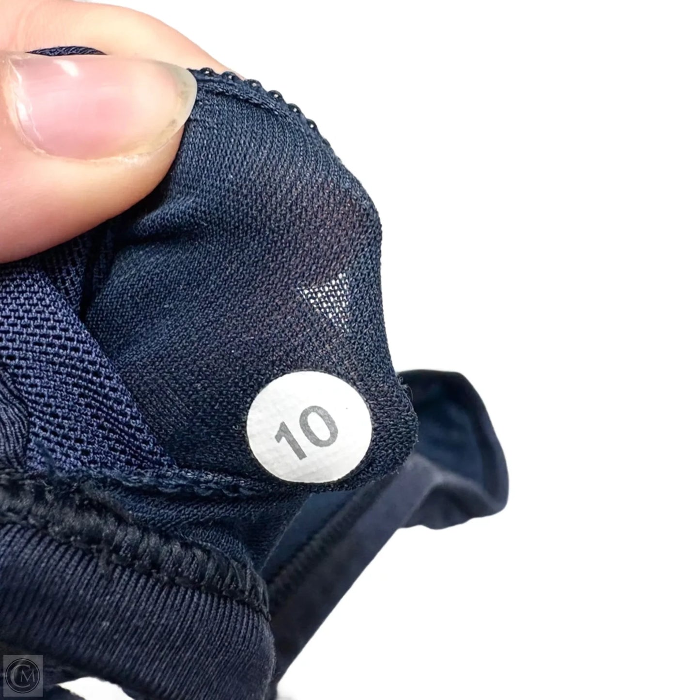 Athletic Bra By Lululemon In Black & Blue, Size: M