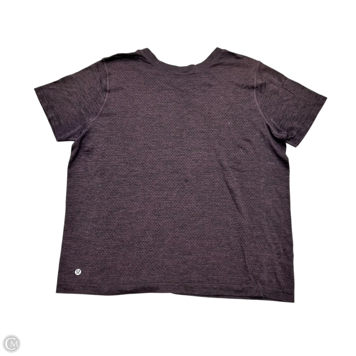 Athletic Top Short Sleeve By Lululemon In Purple, Size: M