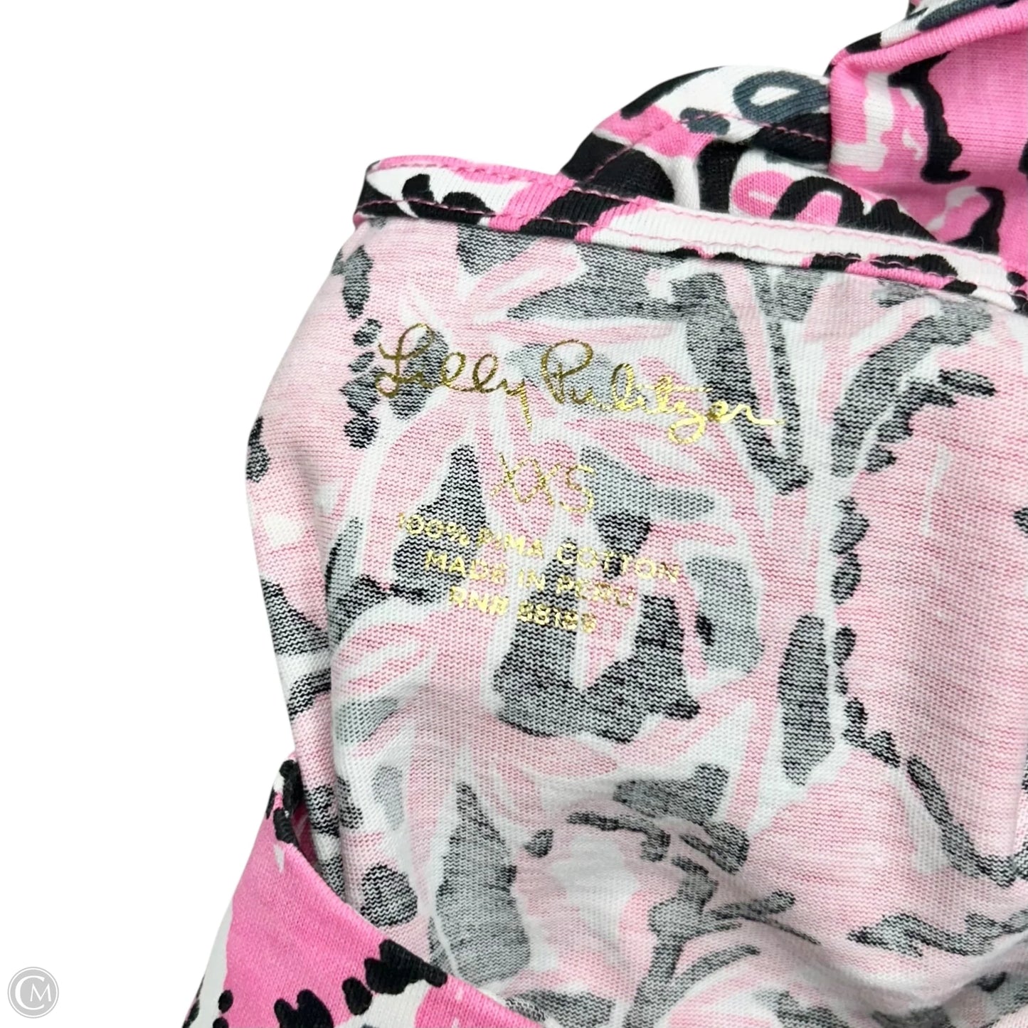Dress Designer By Lilly Pulitzer In Black & Pink, Size: Xxs