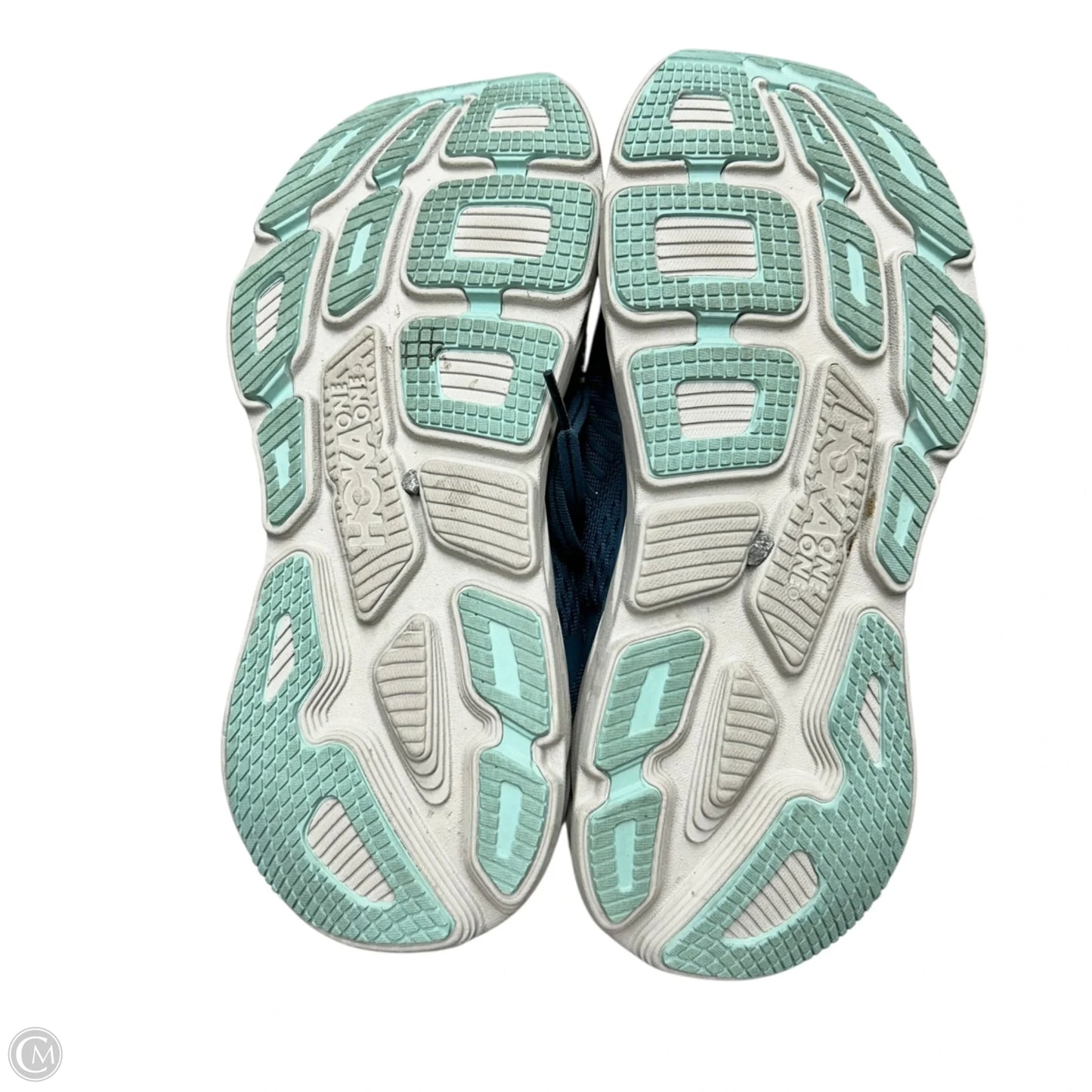 Shoes Athletic By Hoka In Blue & Grey, Size: 8