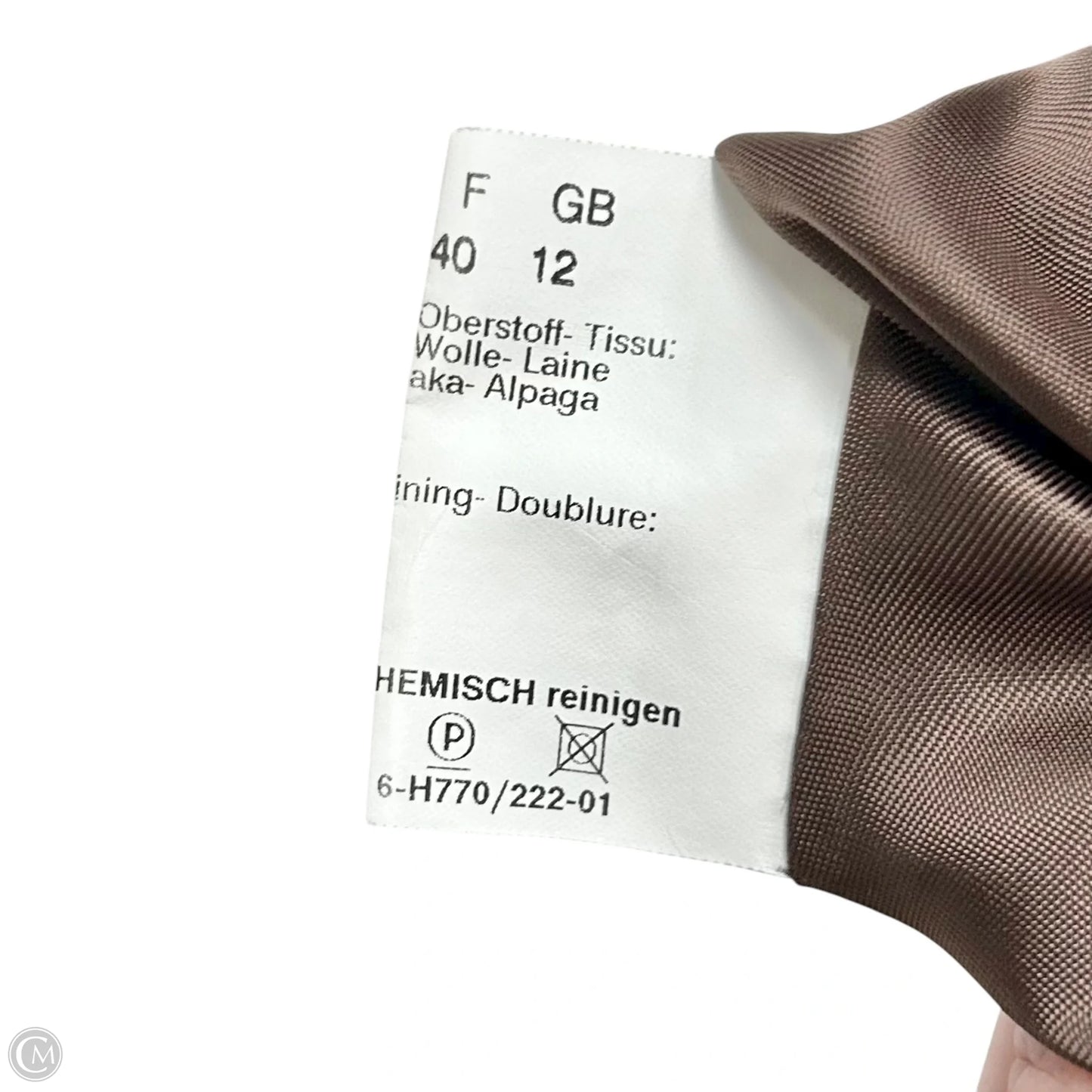 Coat Peacoat By Cinzia Rocca In Tan, Size: M