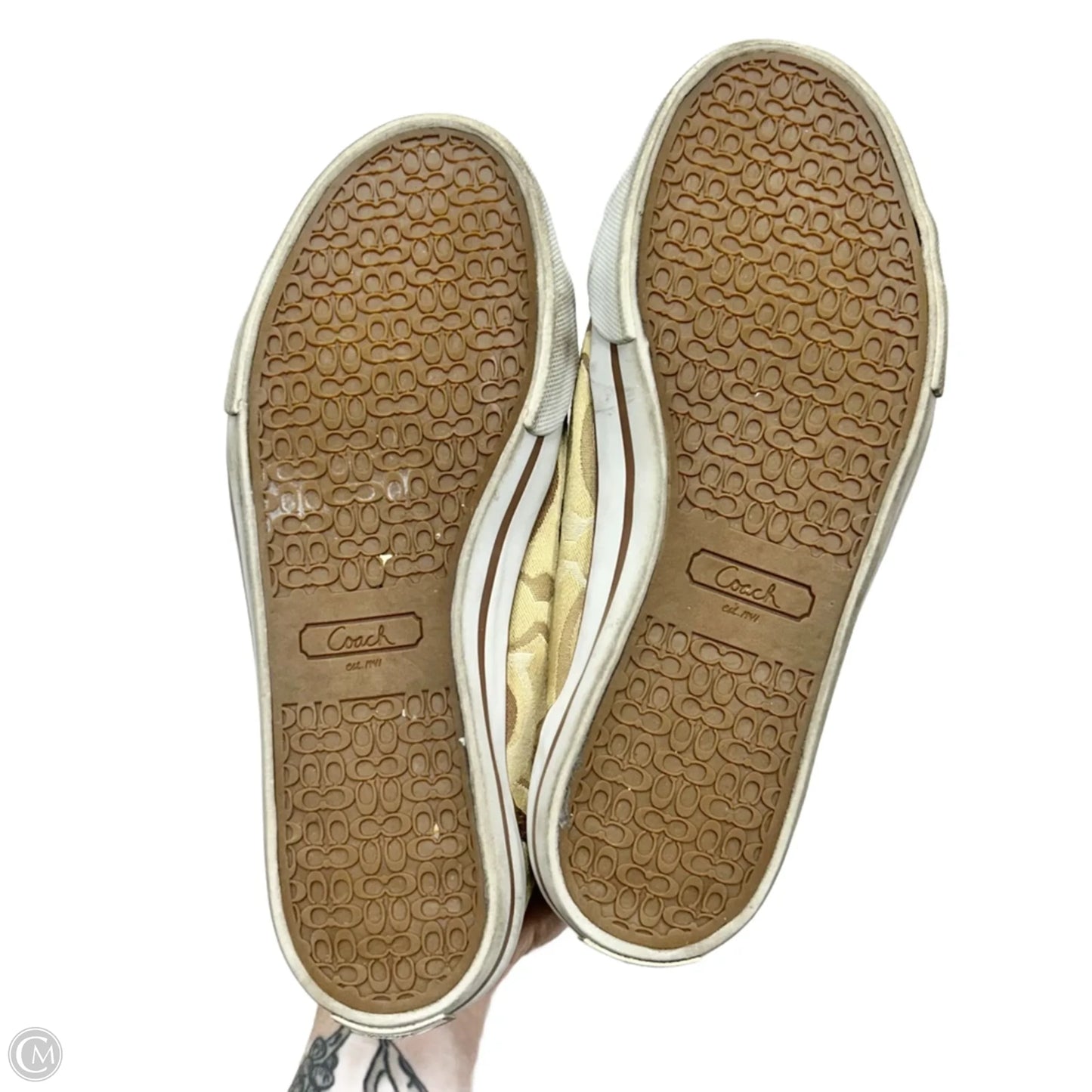 Shoes Designer By Coach In Tan, Size: 6